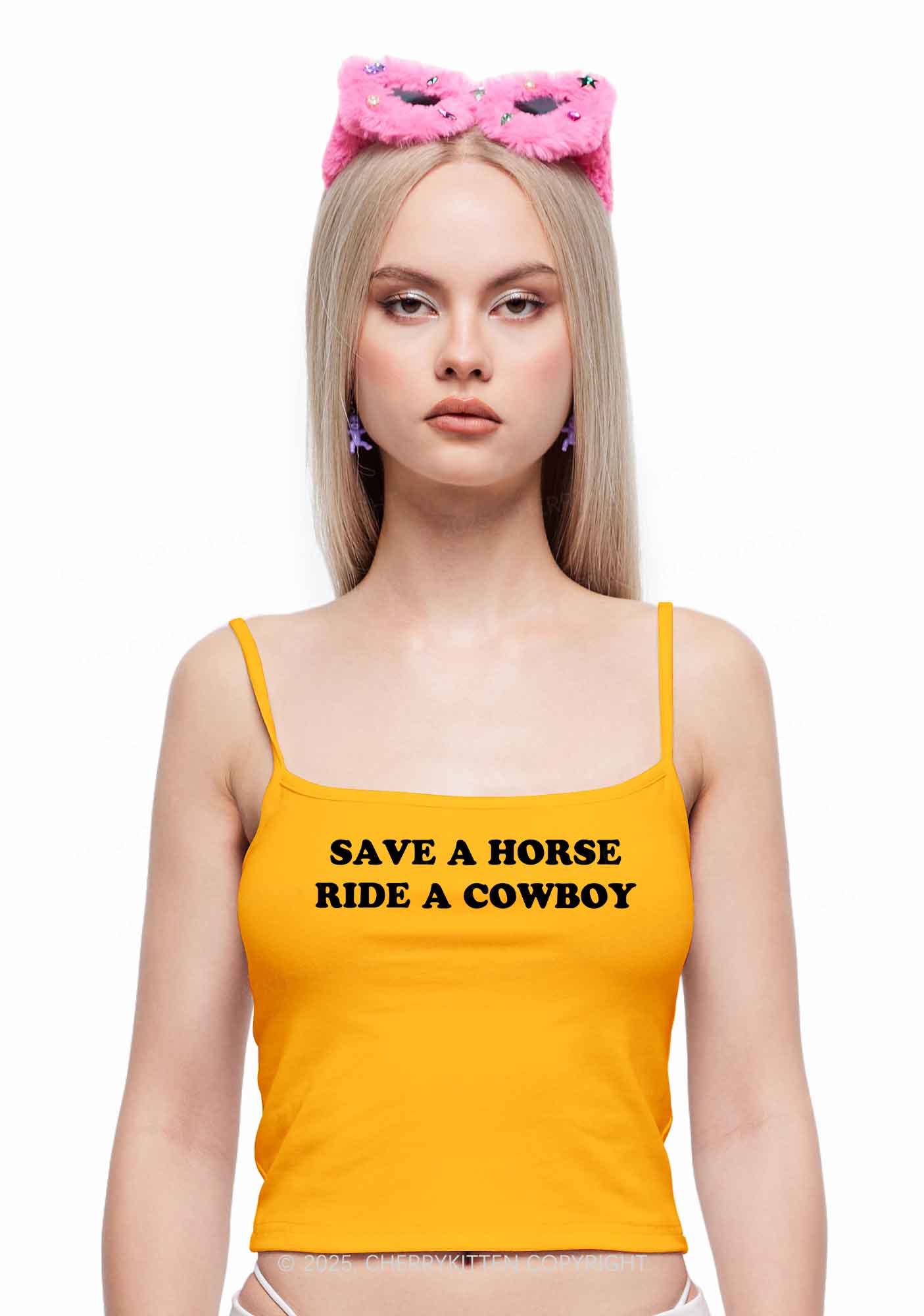 Save A Horse Y2K Spaghetti Strap Cami Cherrykitten