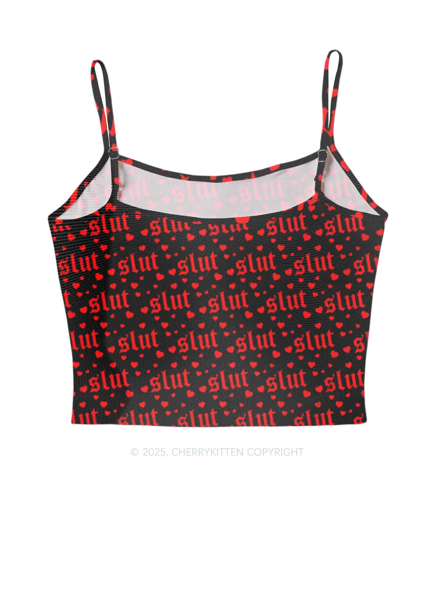 Black Slxt Y2K Mesh Cami Tank Cherrykitten