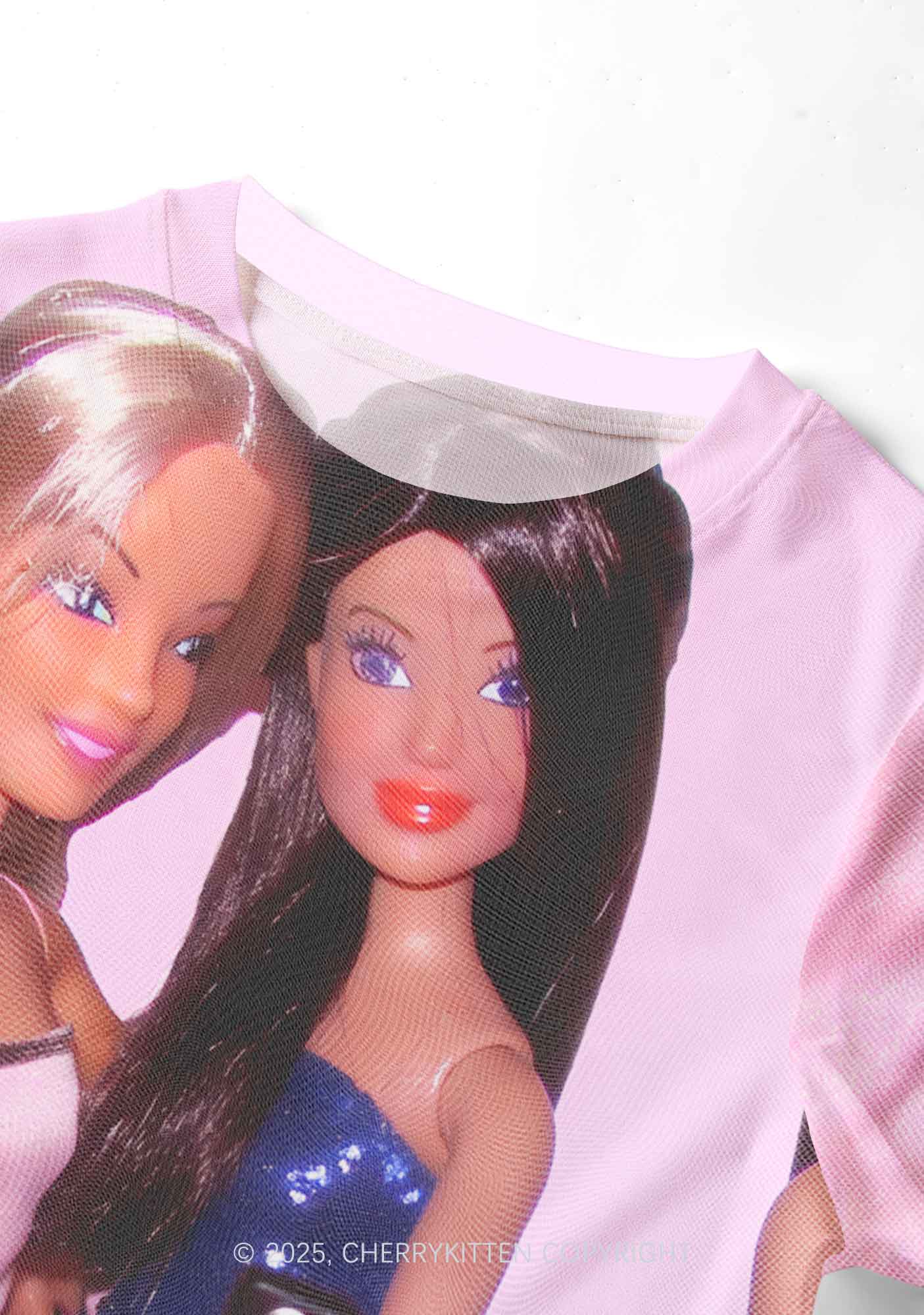 Princess Doll Y2K Mesh Crop Top Cherrykitten