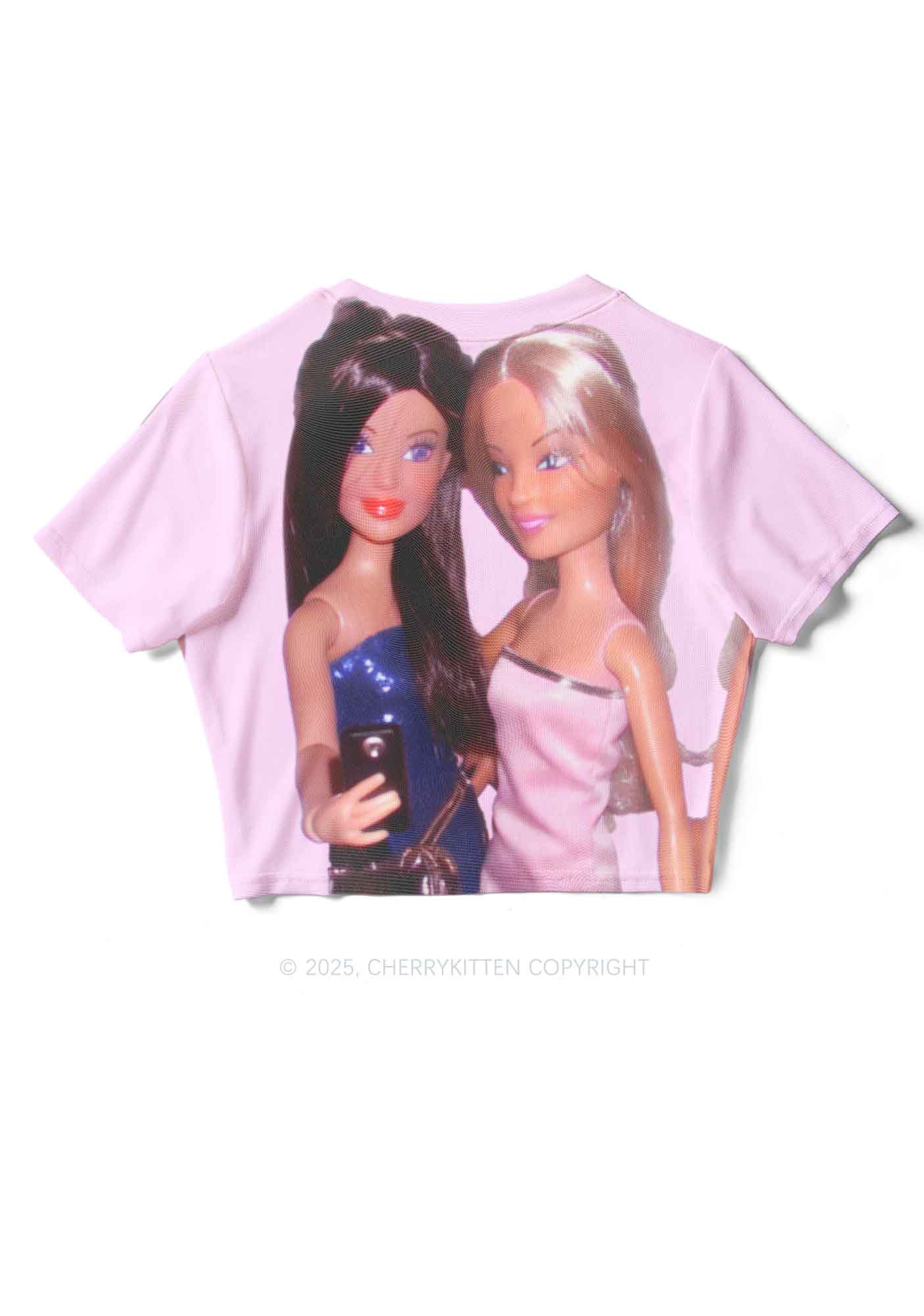 Princess Doll Y2K Mesh Crop Top Cherrykitten