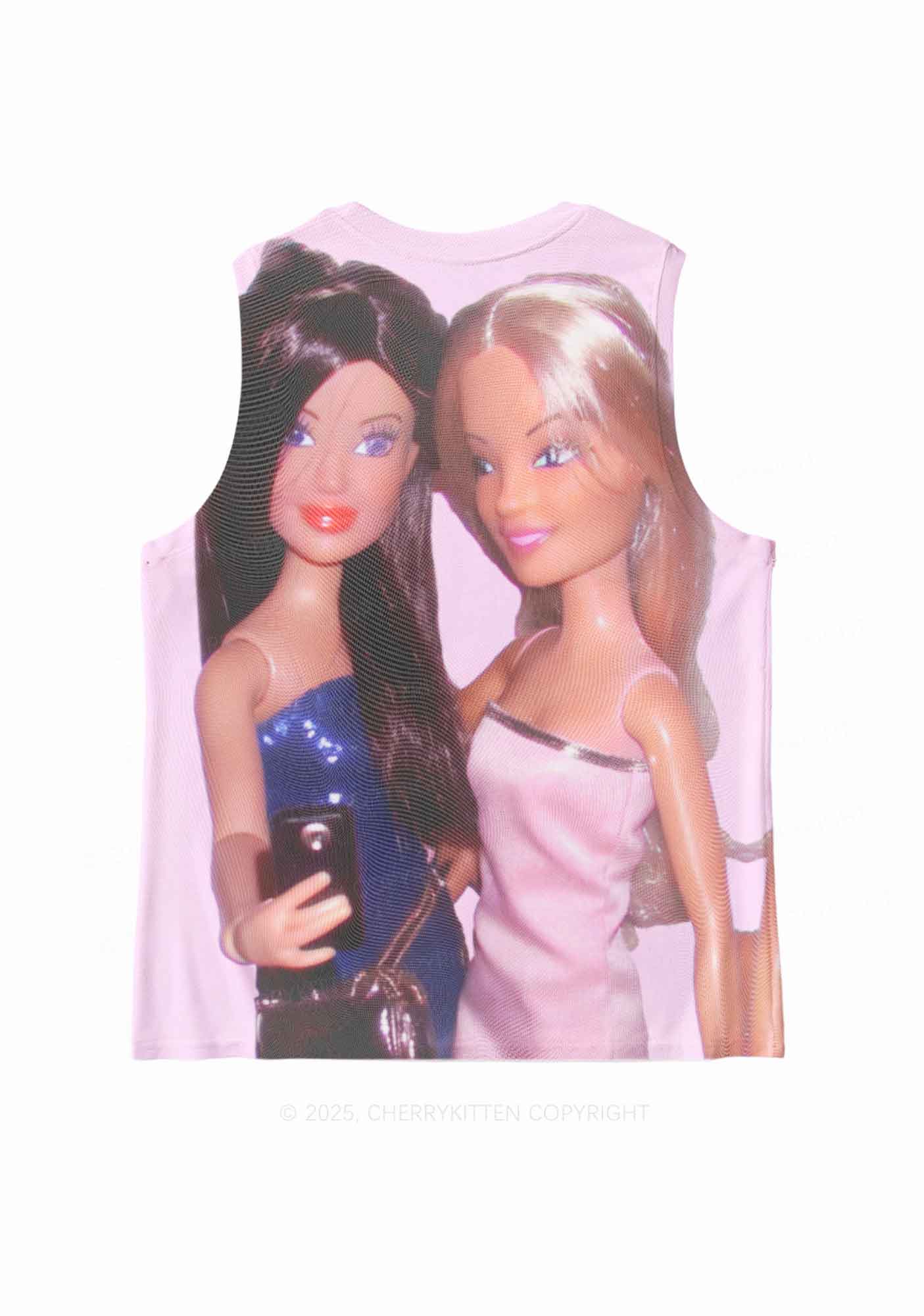 Princess Doll Y2K Mesh Muscle Tank Cherrykitten