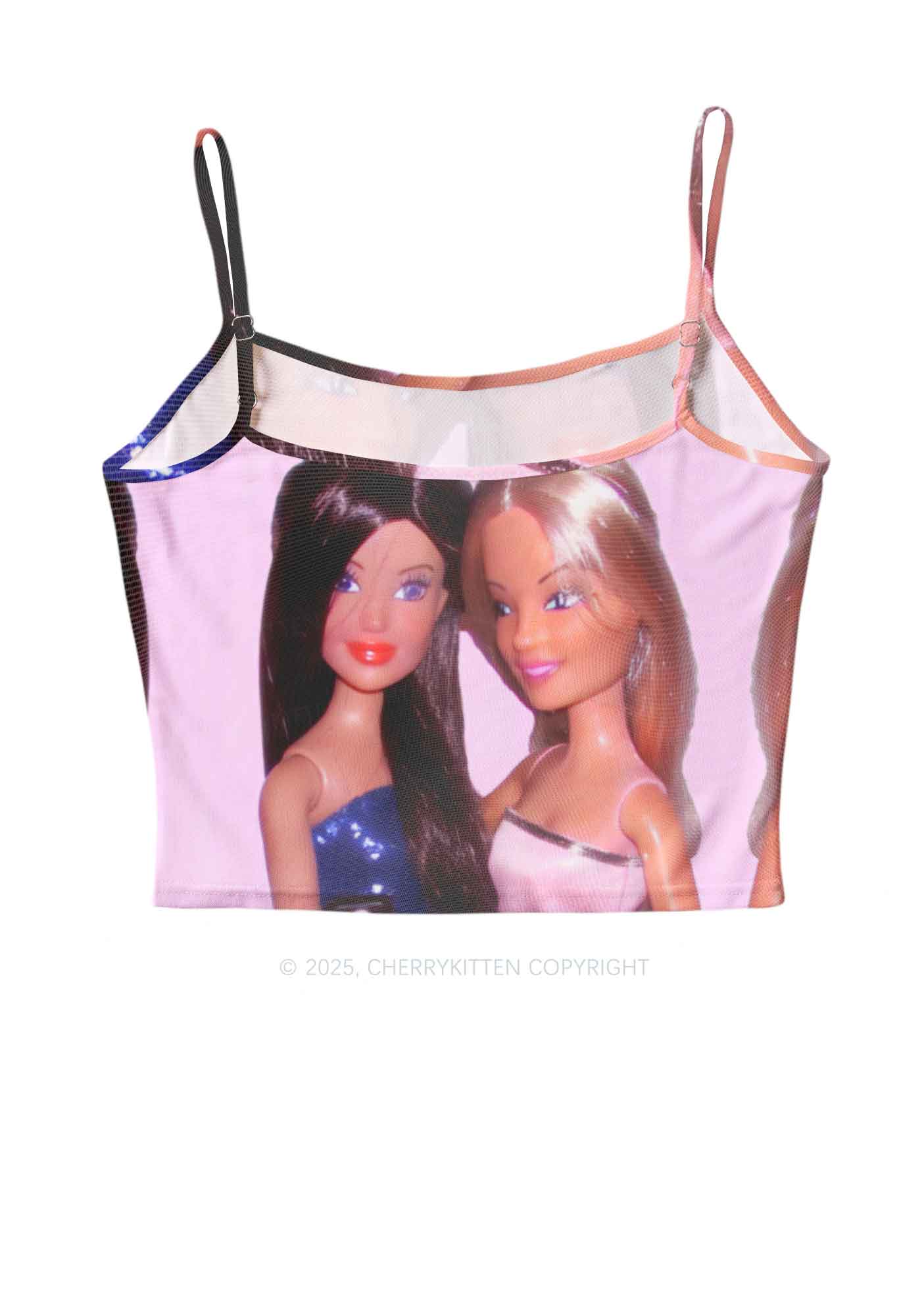 Princess Doll Y2K Mesh Cami Tank Cherrykitten