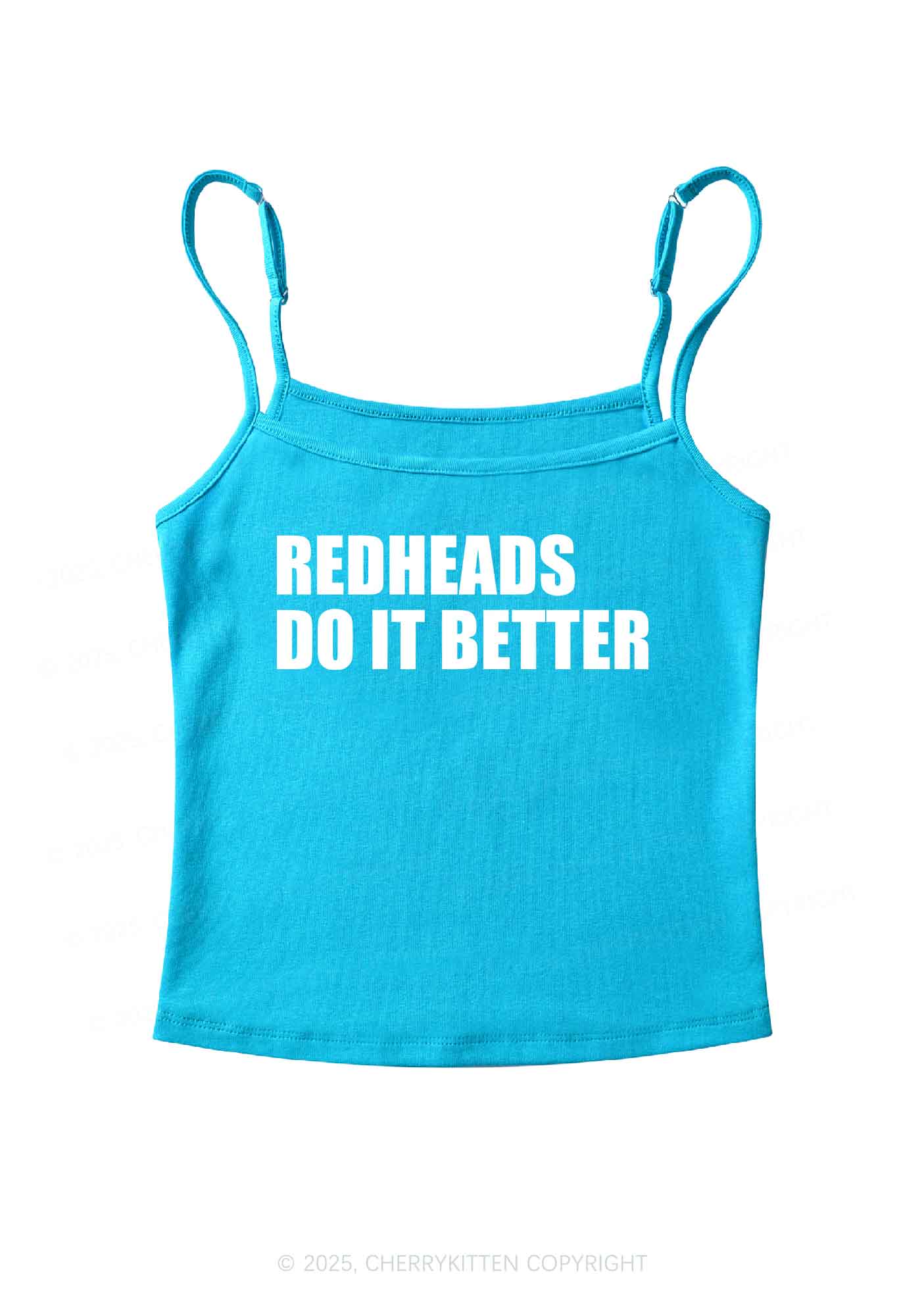 Redheads Do It Better Y2K Spaghetti Strap Cami Cherrykitten
