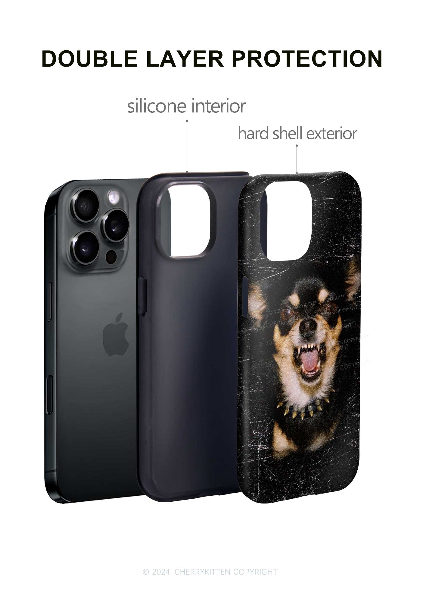 Growling Puppy Y2K Phone Case Cherrykitten