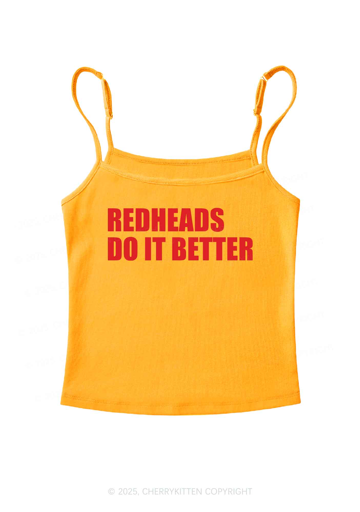 Redheads Do It Better Y2K Spaghetti Strap Cami Cherrykitten