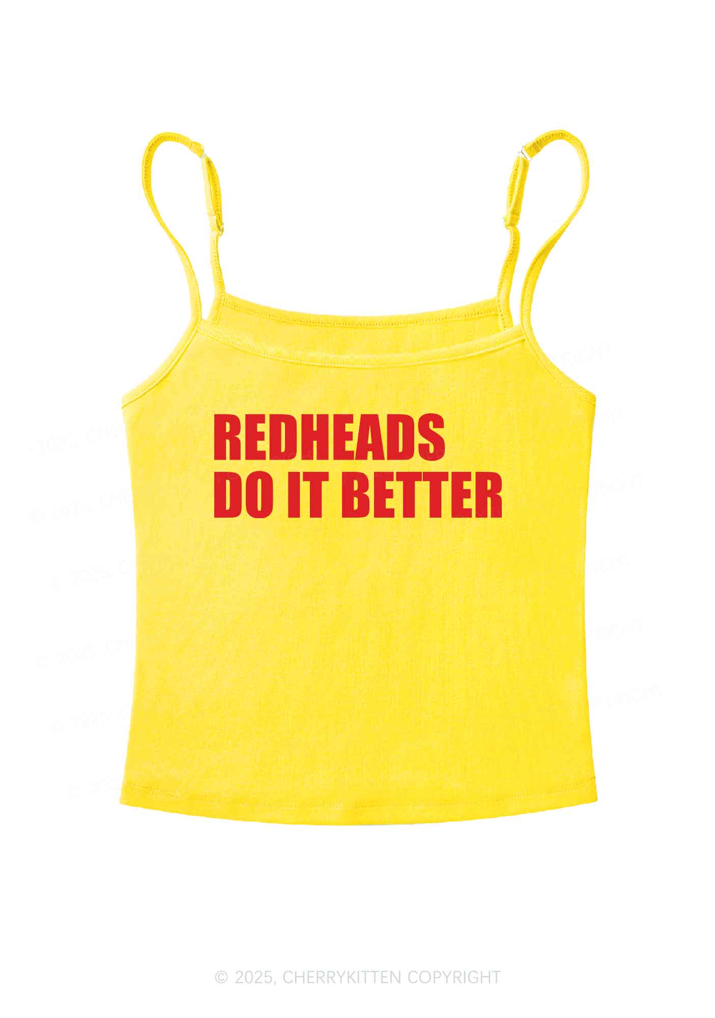 Redheads Do It Better Y2K Spaghetti Strap Cami Cherrykitten