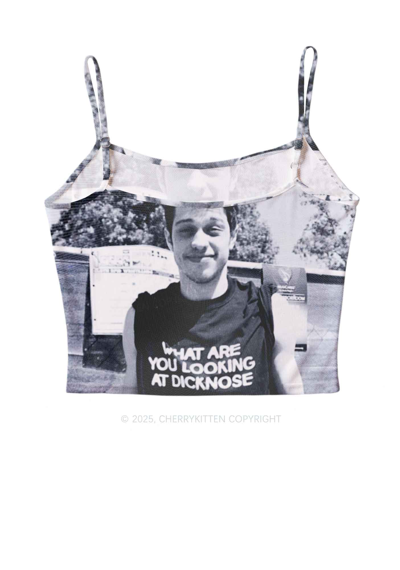 What Are You Looking At Y2K Mesh Cami Tank Cherrykitten