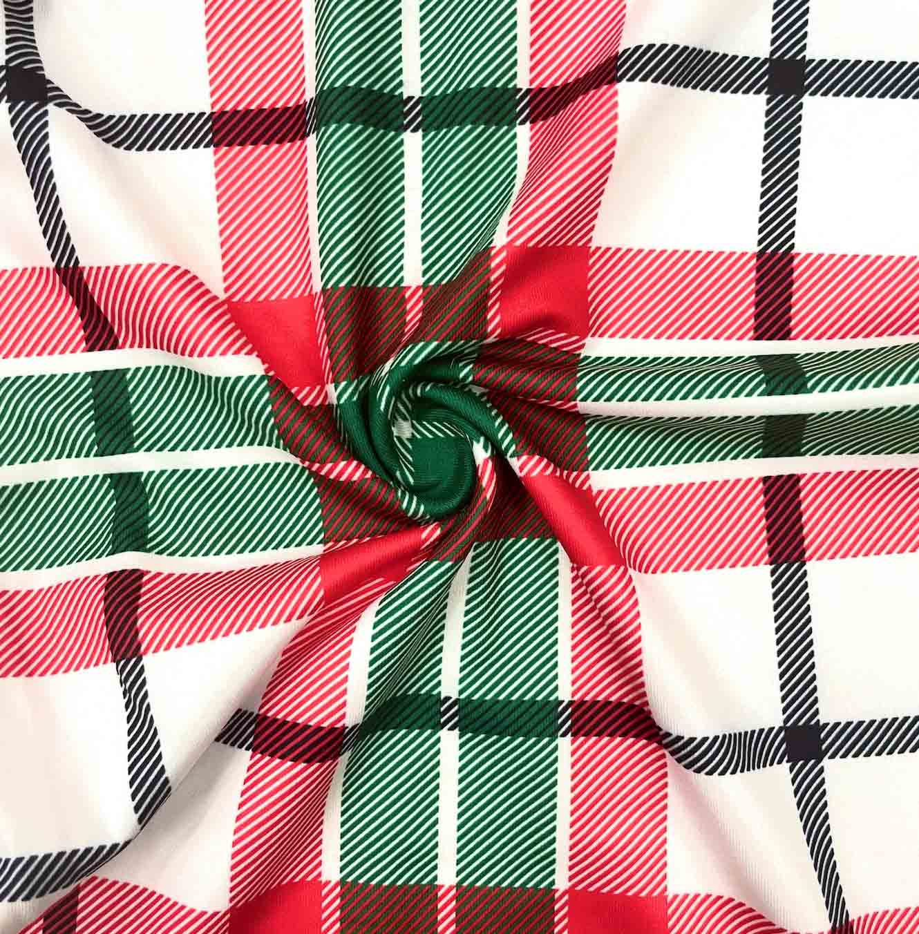 Red&Green Loungewear Plaid Pajama Pants