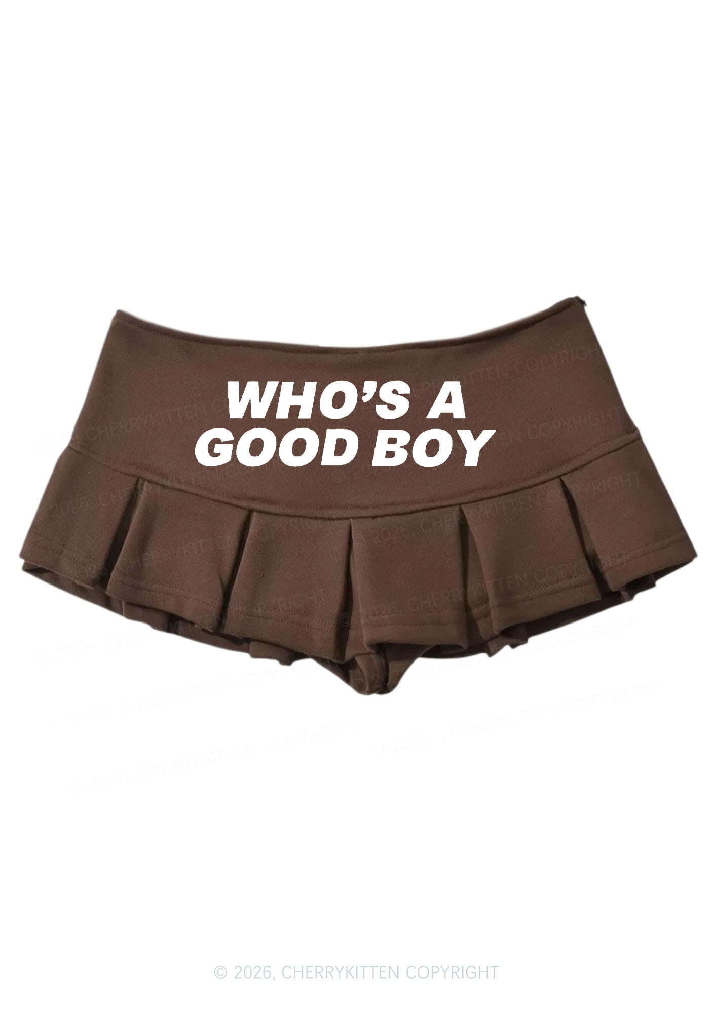 Whos A Good Boy Y2K Mini Pleated Skirts Cherrykitten