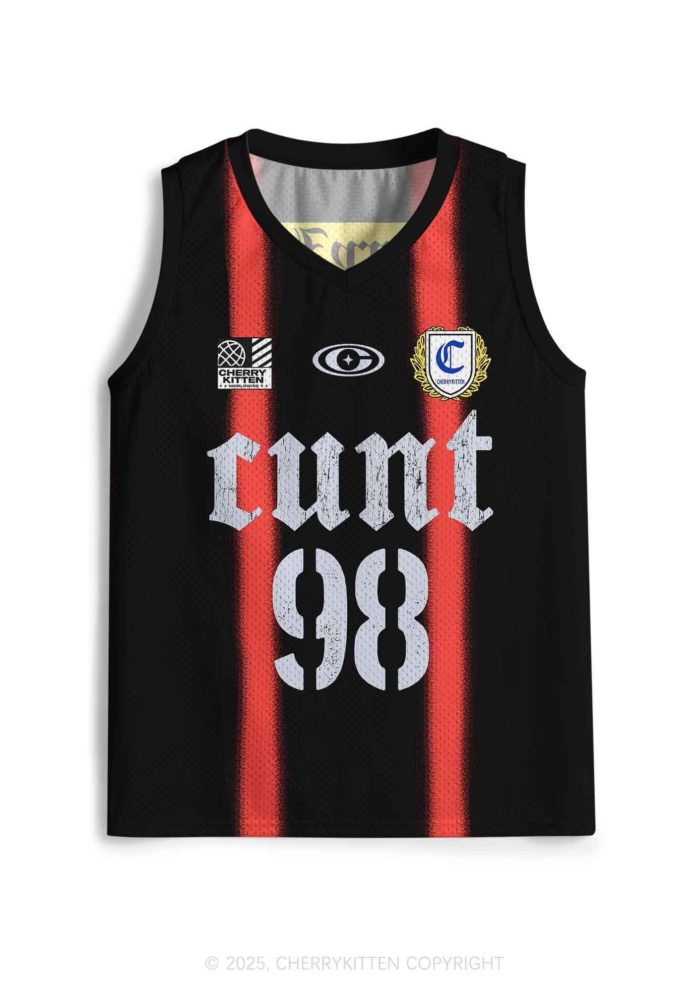Custom Black Flame Cxxt Y2K Sport Jersey Tank Cherrykitten