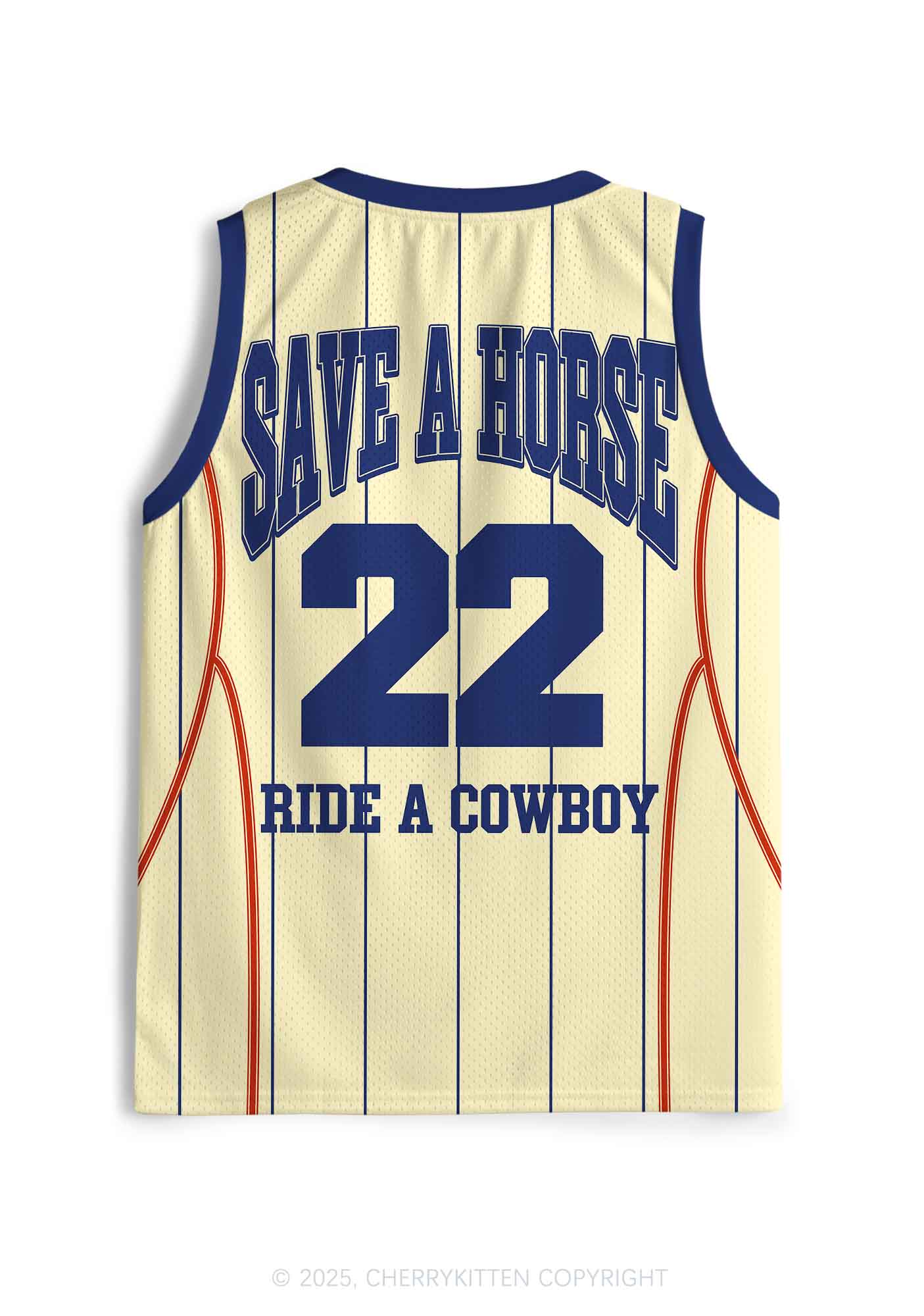 Custom Yellow Save A Horse Y2K Sport Jersey Tank Cherrykitten
