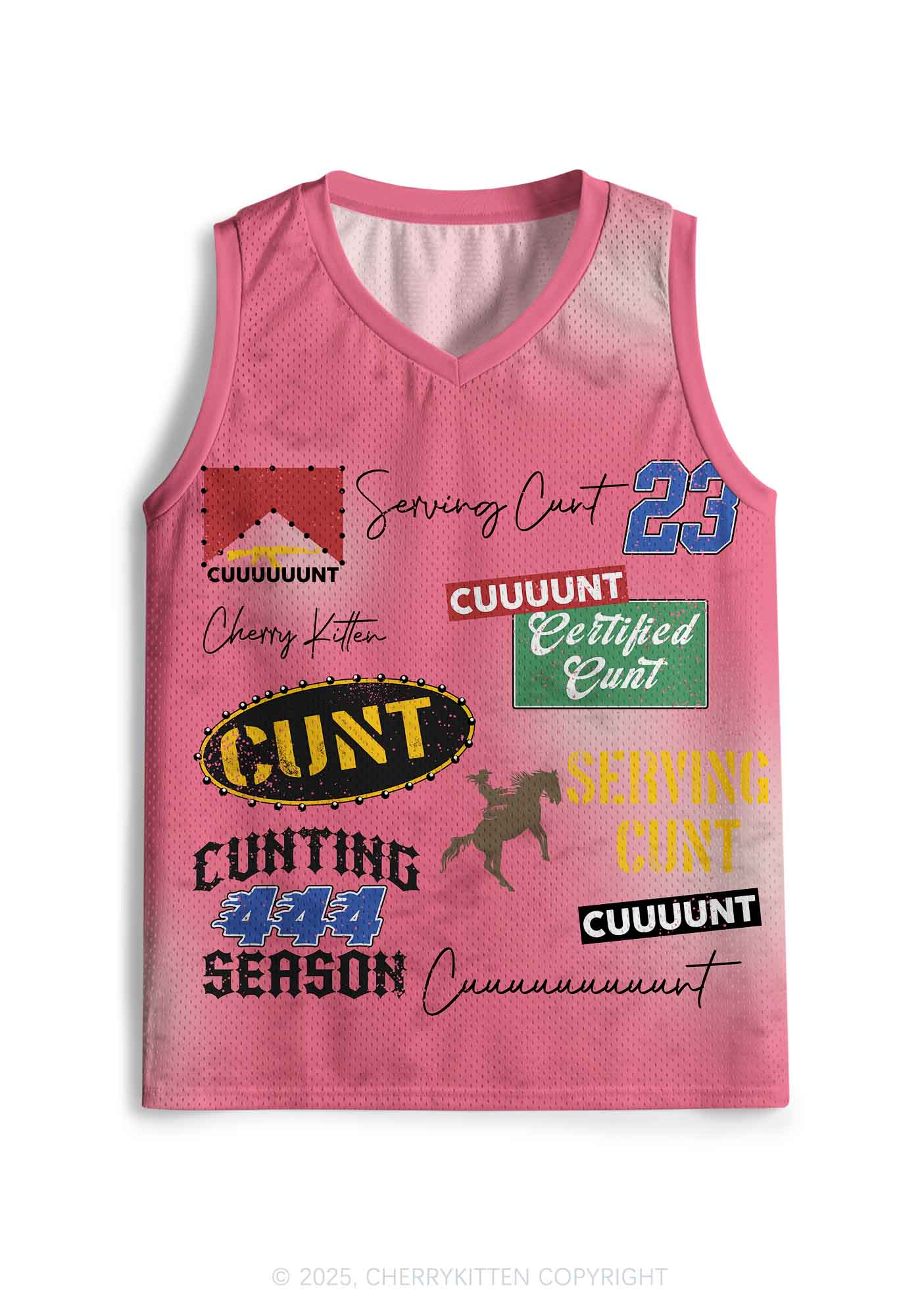 Custom Cxxt Slogan Y2K Sport Jersey Tank Cherrykitten