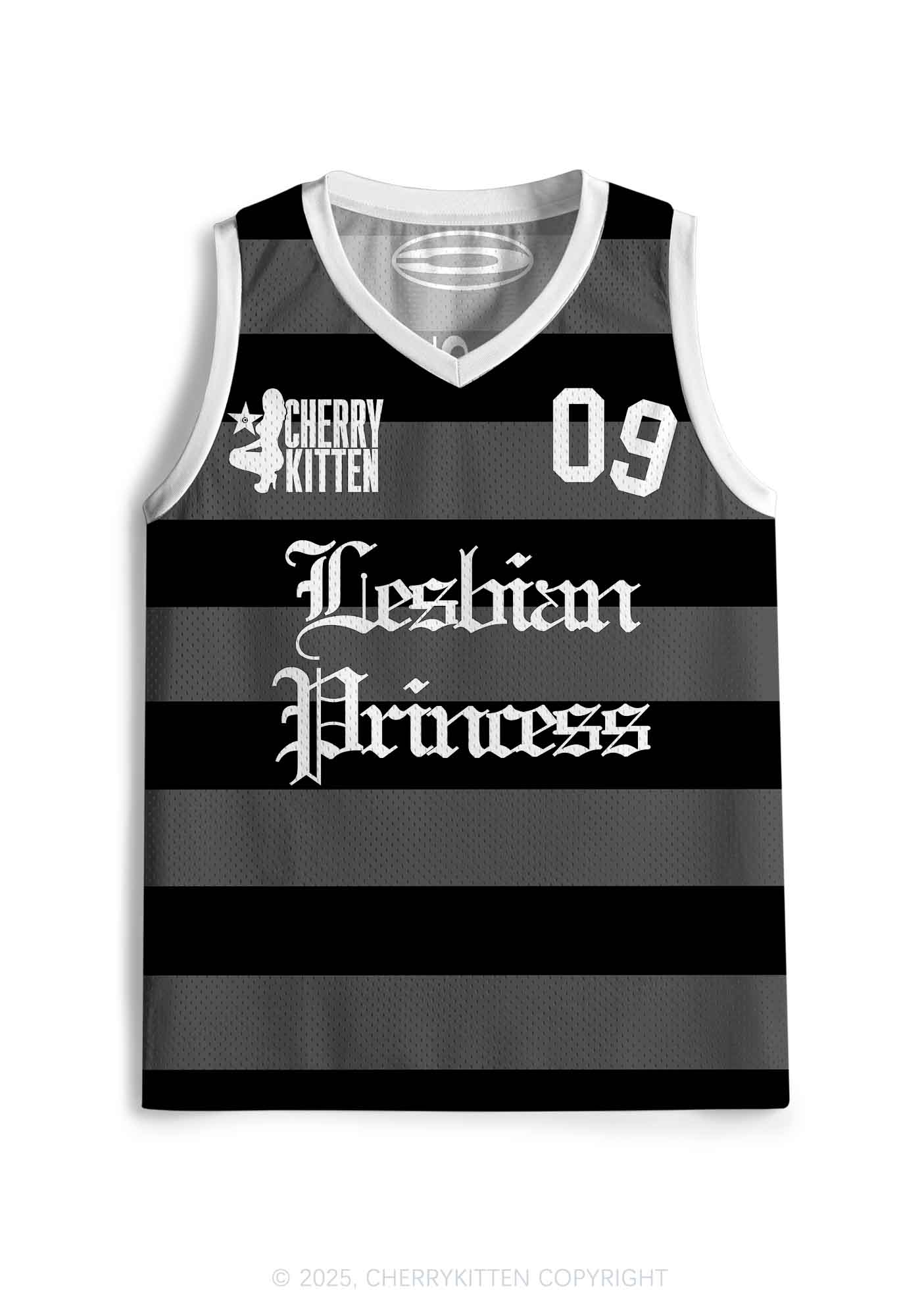Custom Black Lesbian Princess Pride Y2K Sport Jersey Tank Cherrykitten