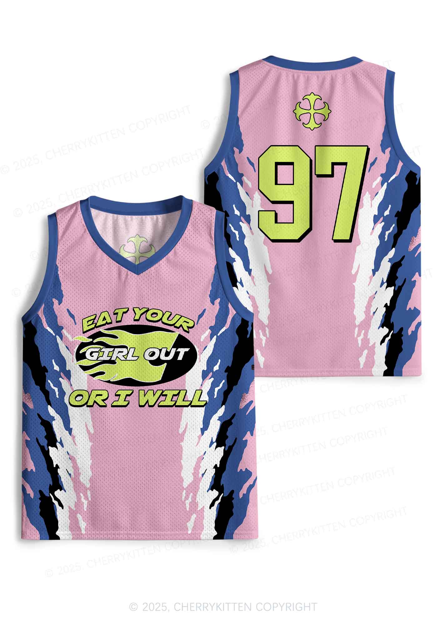 Custom Pink Eat Your Girl Out Pride Y2K Sport Jersey Tank Cherrykitten