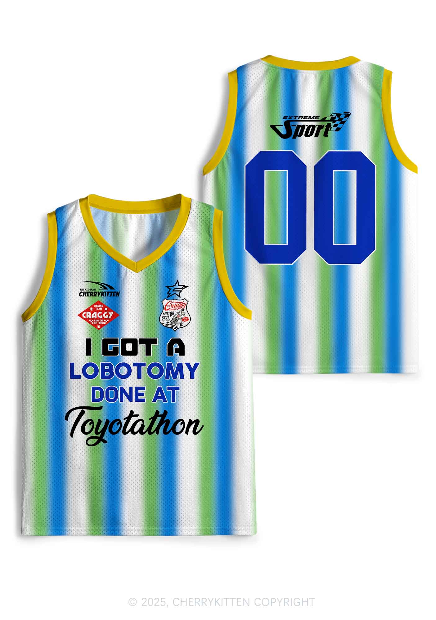 Custom Lobotomy At Toyotathon Y2K Sport Jersey Tank Cherrykitten