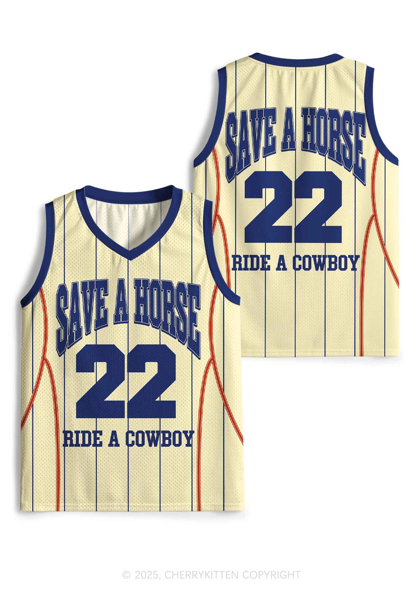 Custom Yellow Save A Horse Y2K Sport Jersey Tank Cherrykitten
