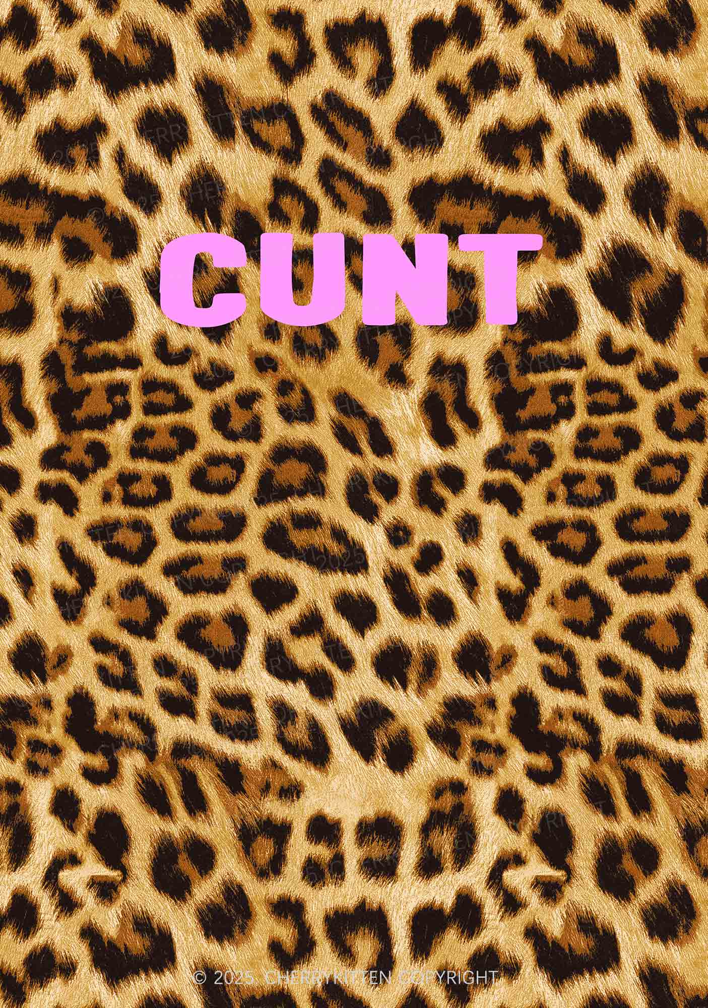 Cxxt Leopard Y2K Print Mini Skirt Cherrykitten