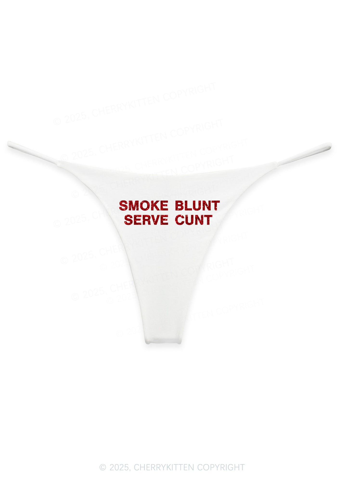 Glitter Smoke Blunt Y2K Bikini String Thong Cherrykitten