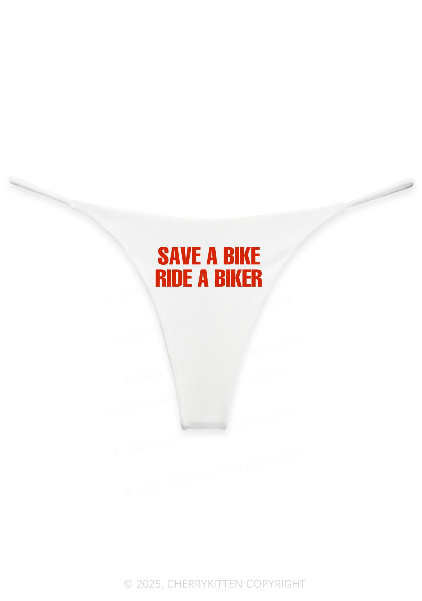 Save Bike Ride Biker Y2K Bikini String Thong Cherrykitten