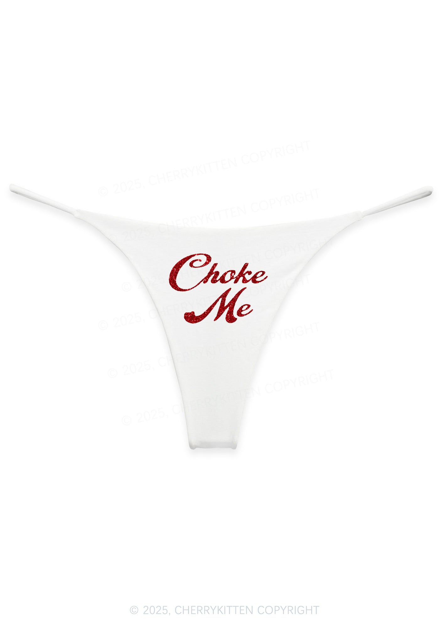 Glitter Choke Me Y2K Bikini String Thong Cherrykitten