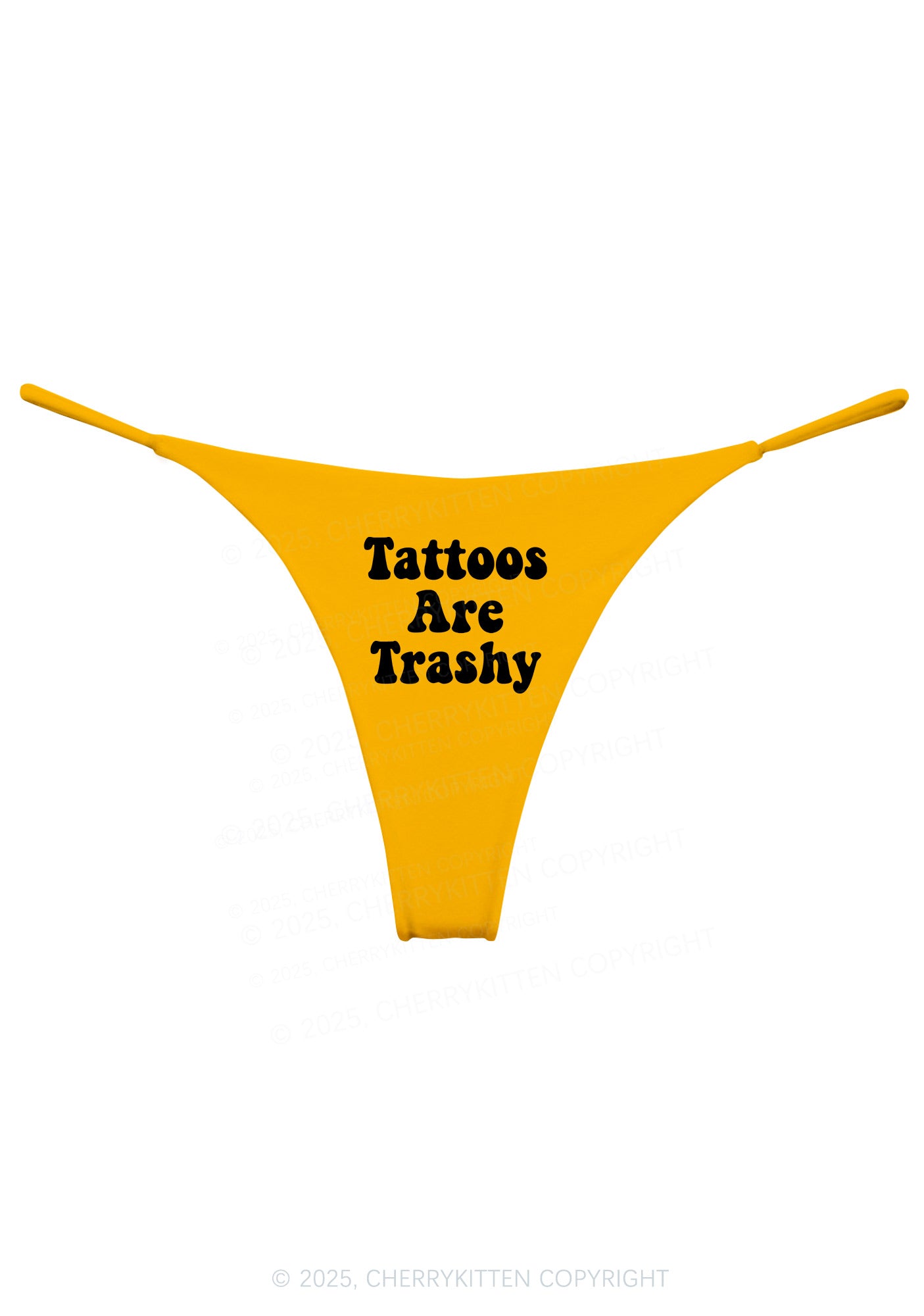Tattoos Are Trashy Y2K Bikini String Thong Cherrykitten