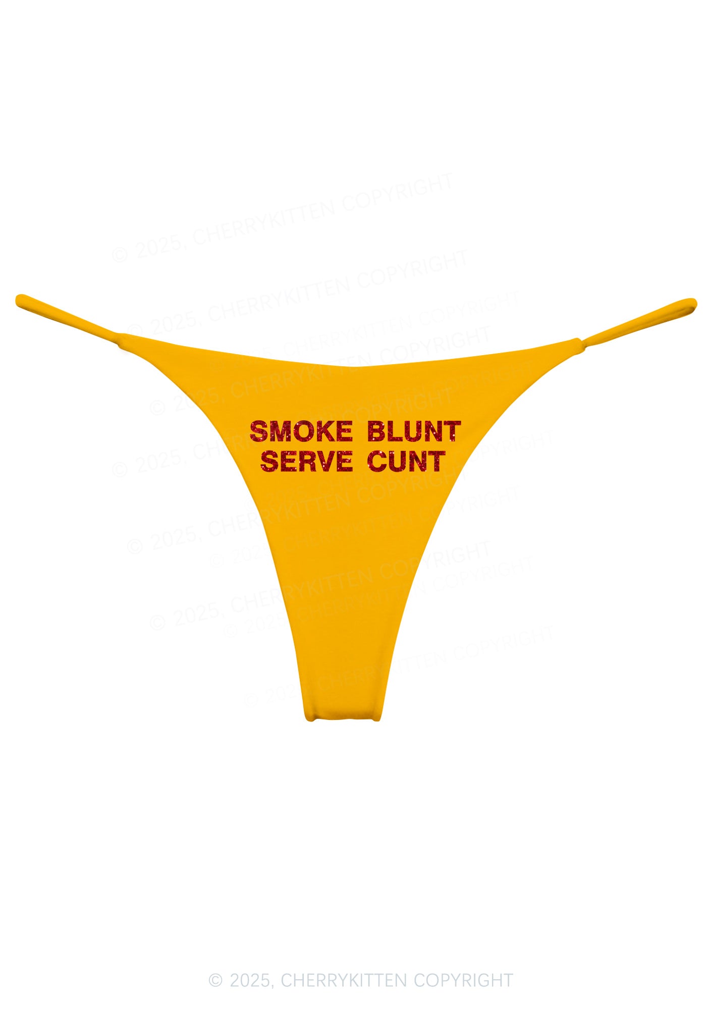 Glitter Smoke Blunt Y2K Bikini String Thong Cherrykitten