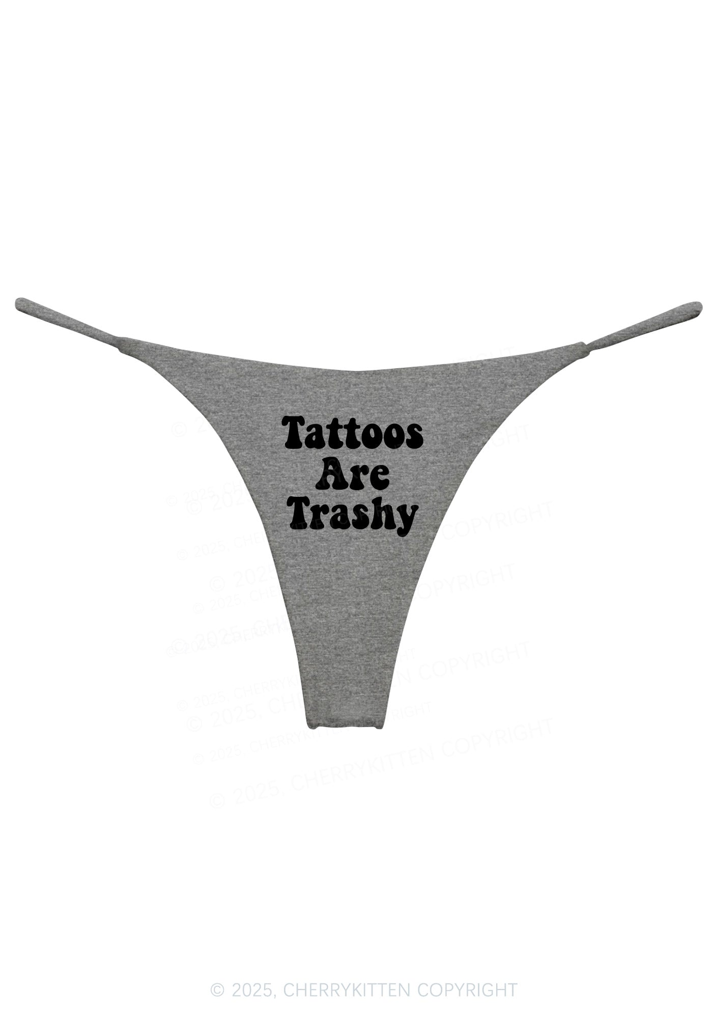 Tattoos Are Trashy Y2K Bikini String Thong Cherrykitten
