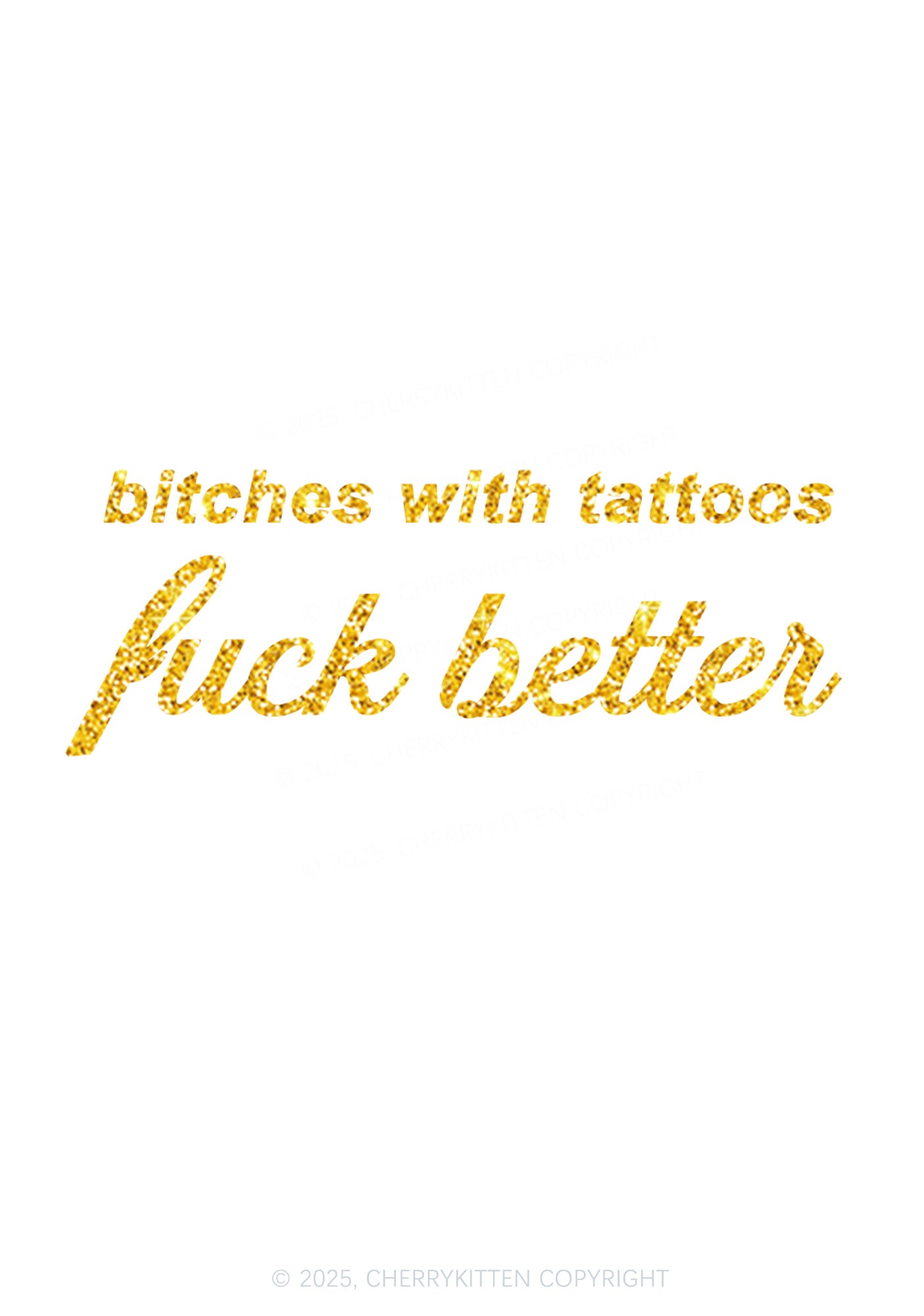 Glitter Bxxches With Tattoos Fxxk Better Y2K Bikini String Thong Cherrykitten