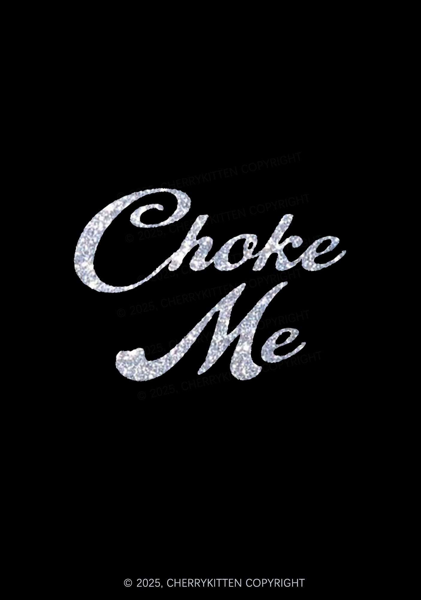Glitter Choke Me Y2K Bikini String Thong Cherrykitten
