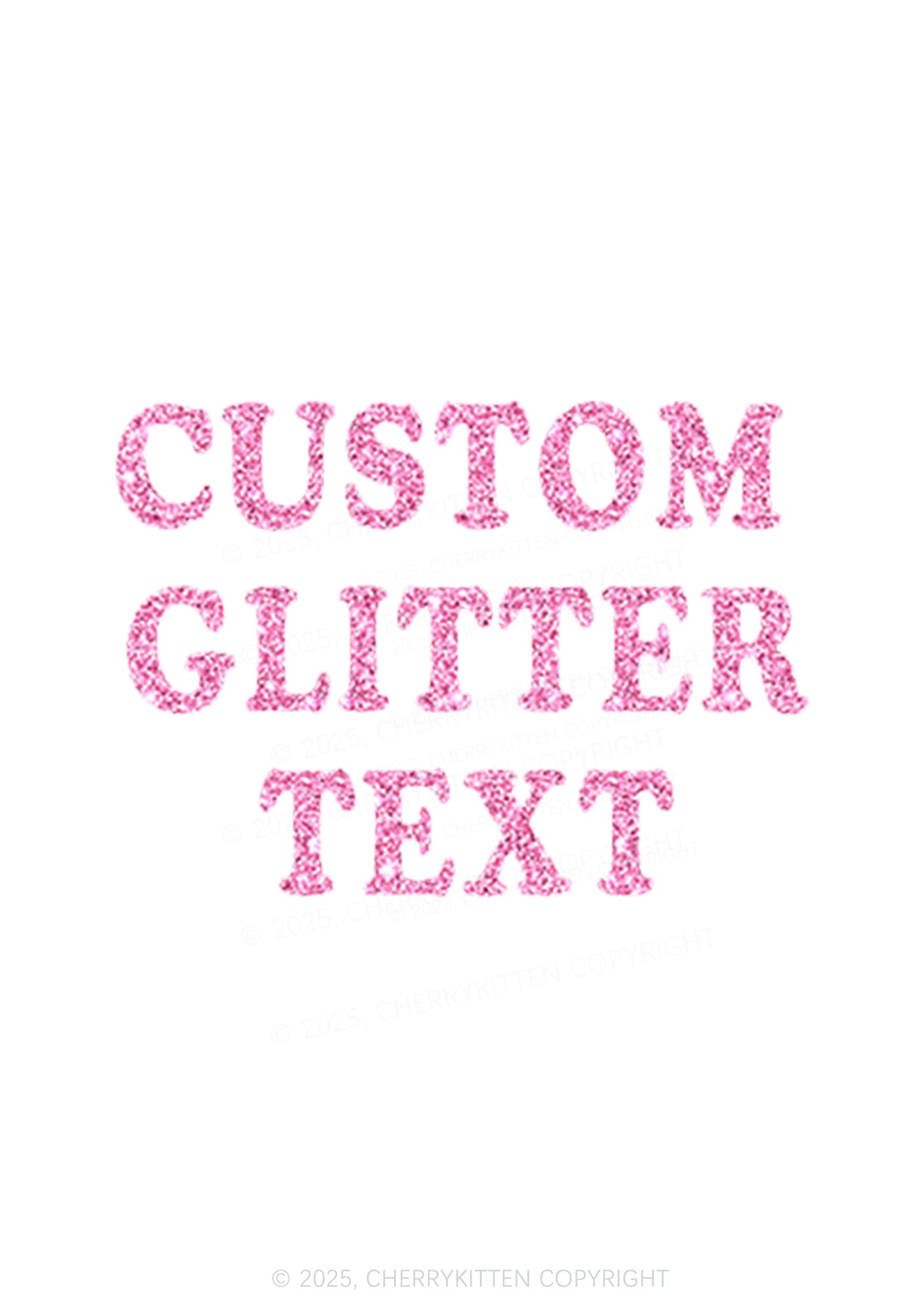 Custom Text Glitter Y2K Bikini String Thong Cherrykitten