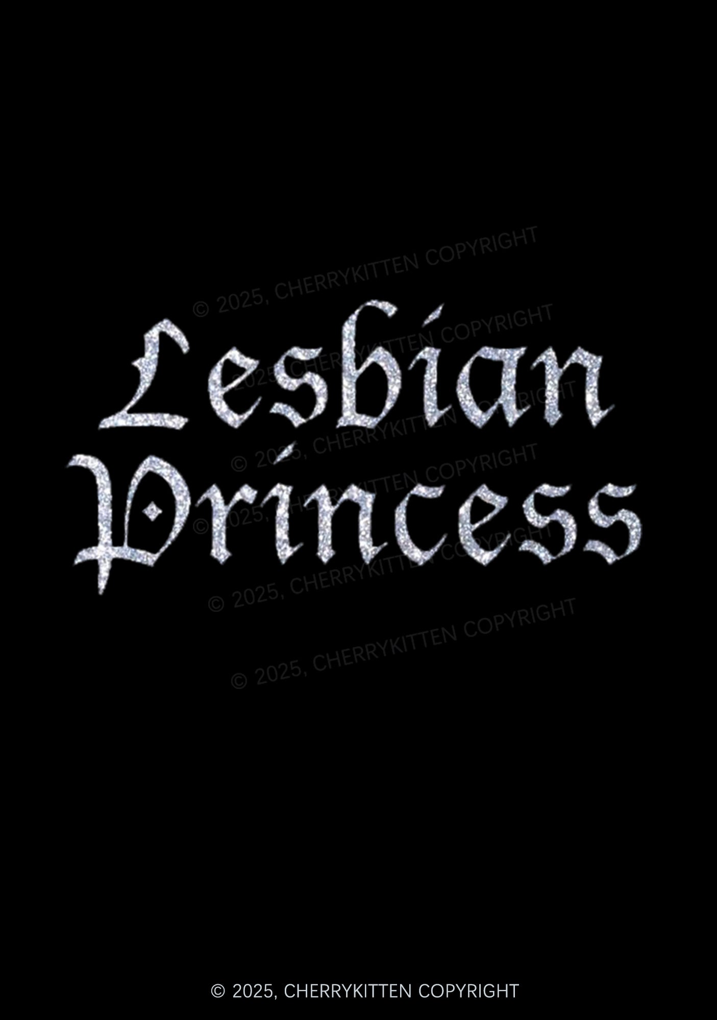 Glitter Lesbian Princess Pride Y2K Bikini String Thong Cherrykitten