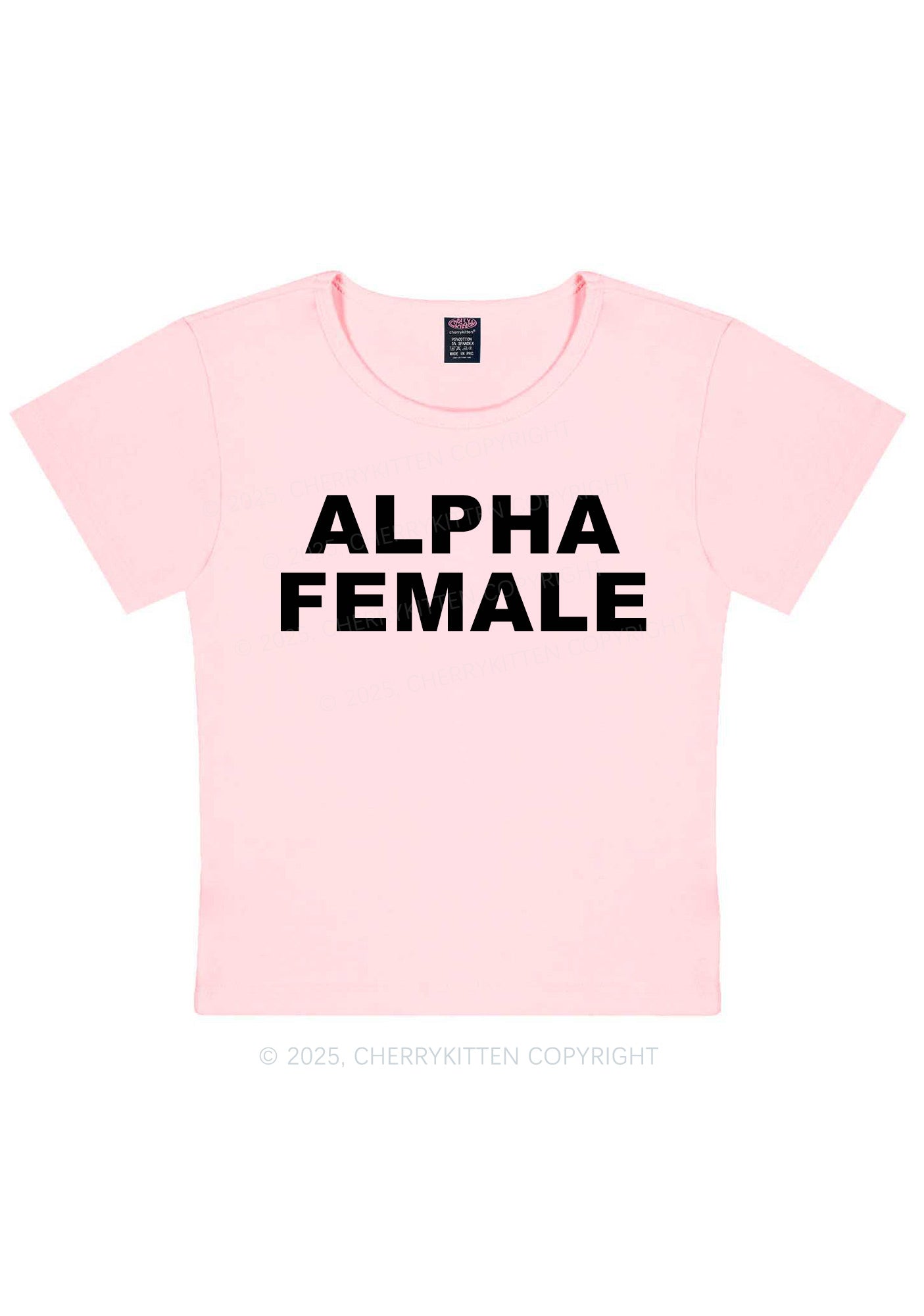 Alpha Female Y2K Baby Tee Cherrykitten