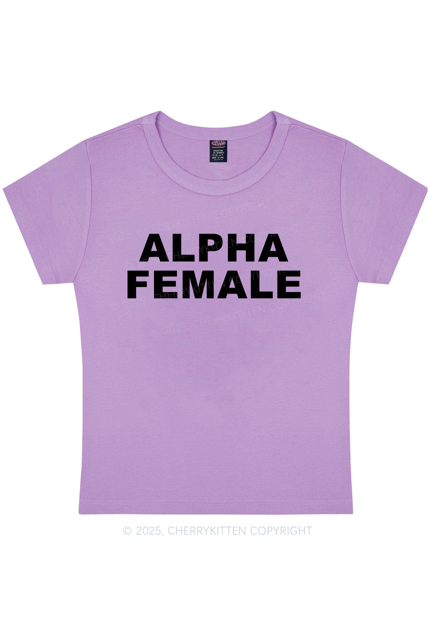 Alpha Female Y2K Baby Tee Cherrykitten