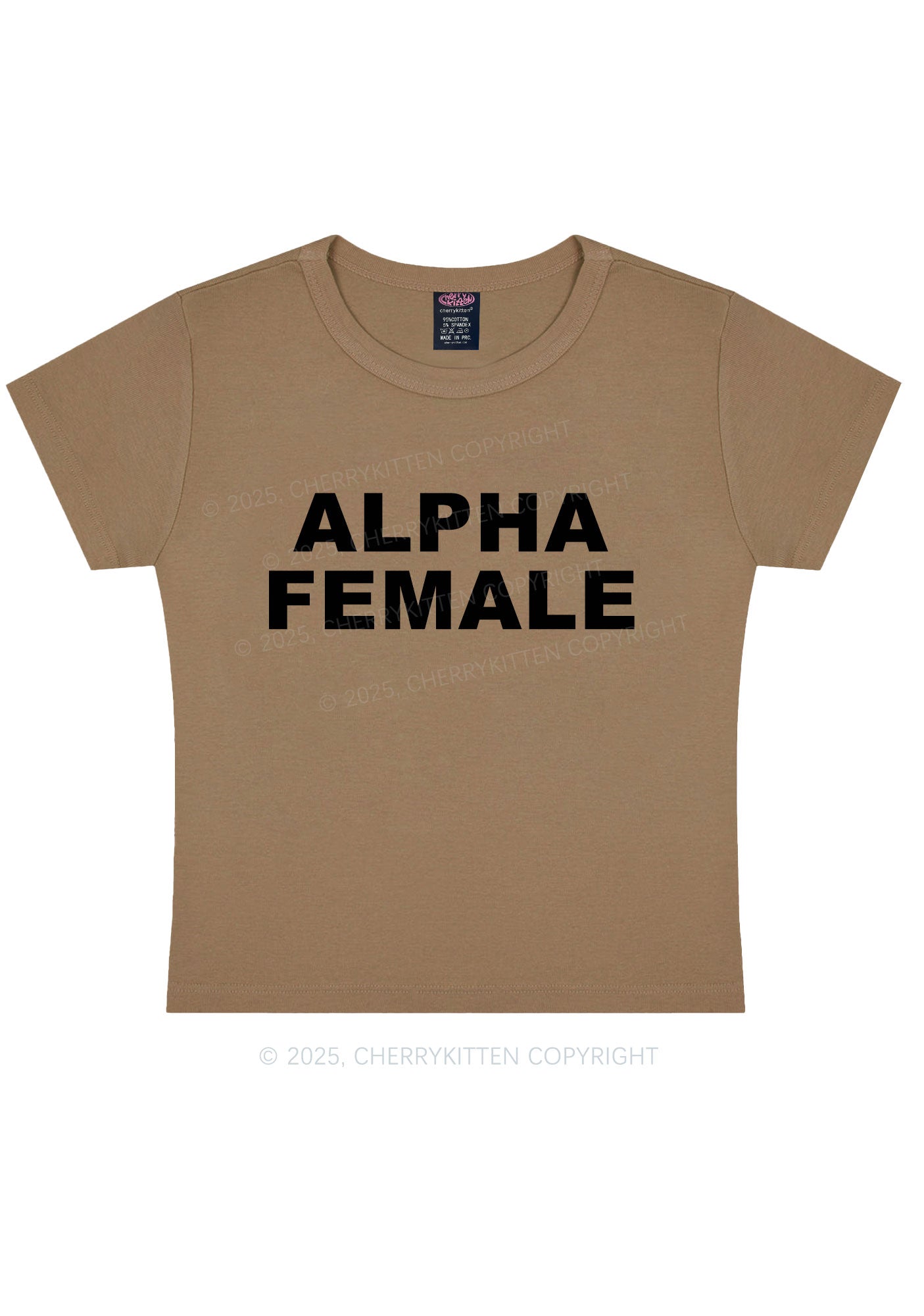 Alpha Female Y2K Baby Tee Cherrykitten