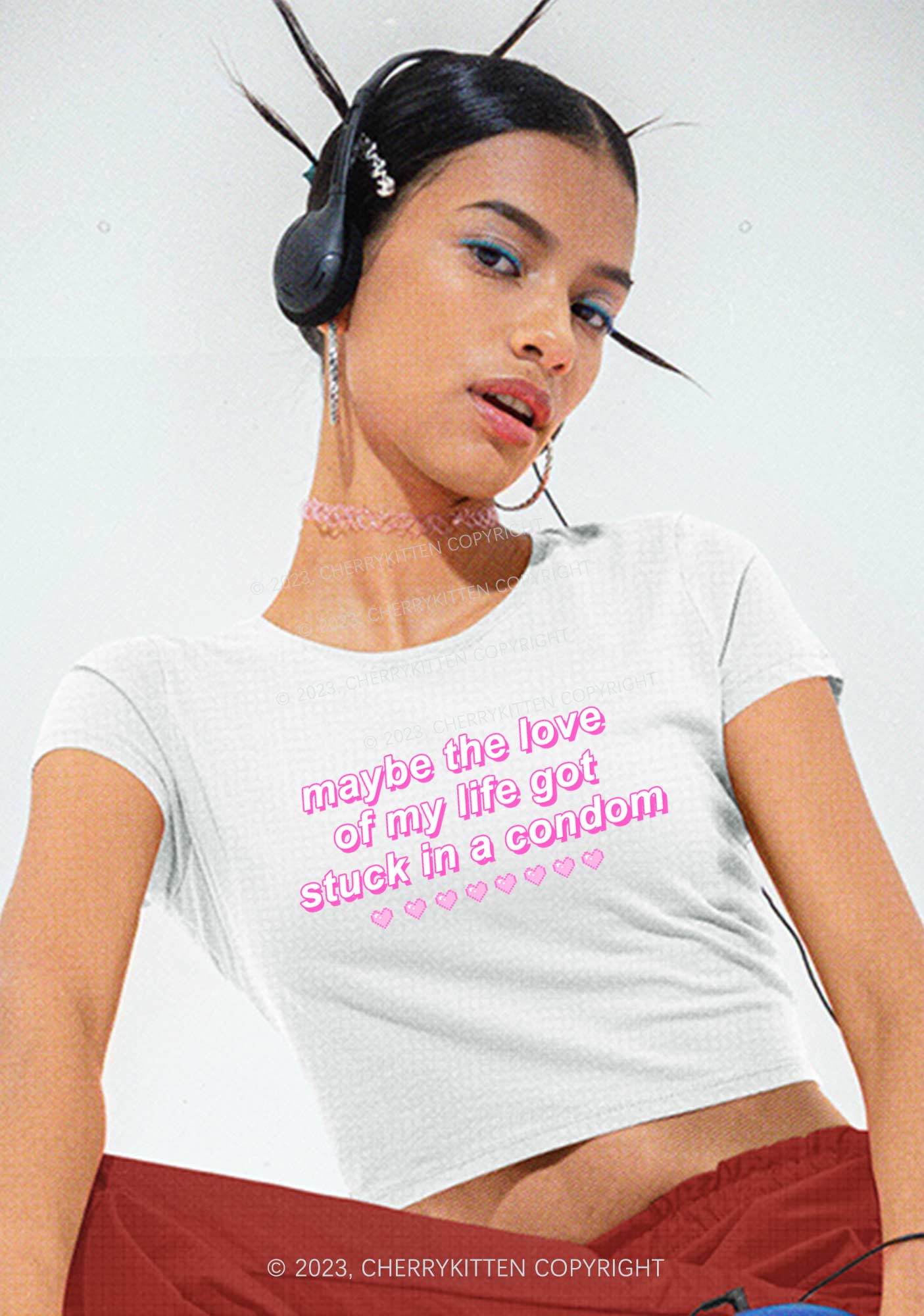 Maybe The Love Of My Life Y2K Baby Tee Cherrykitten