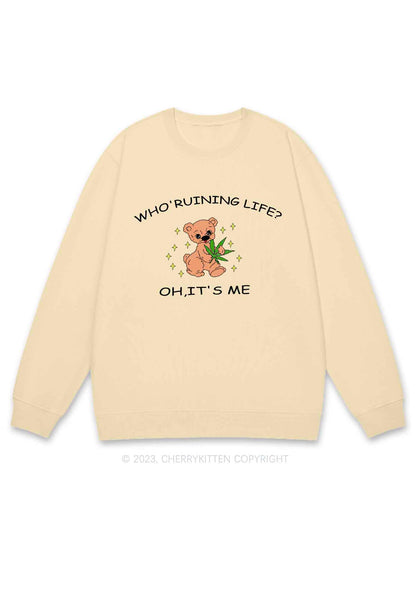 Who' Ruining Life Y2K Sweatshirt Cherrykitten