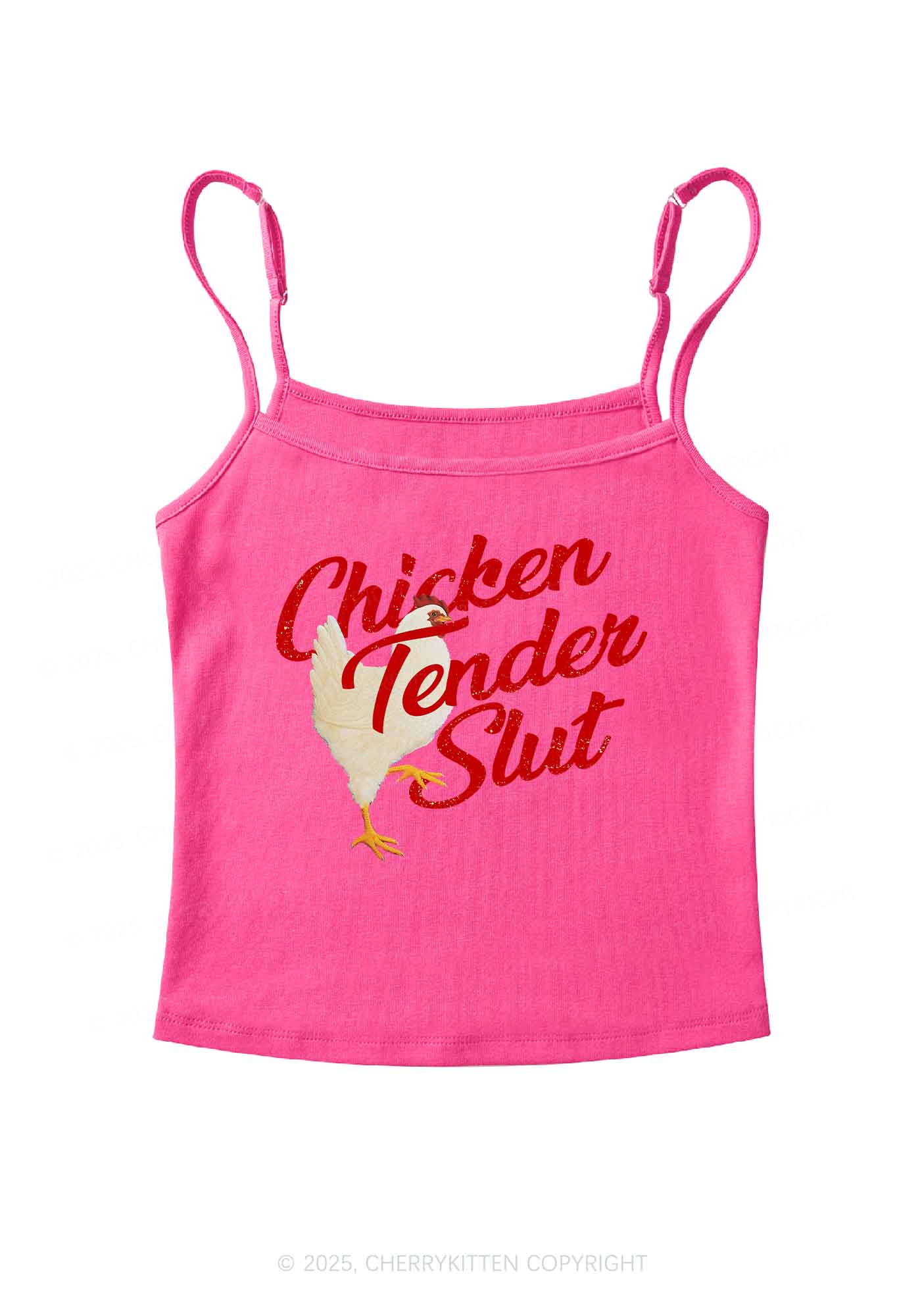 Chicken Tender Slxt Y2K Spaghetti Strap Cami Cherrykitten