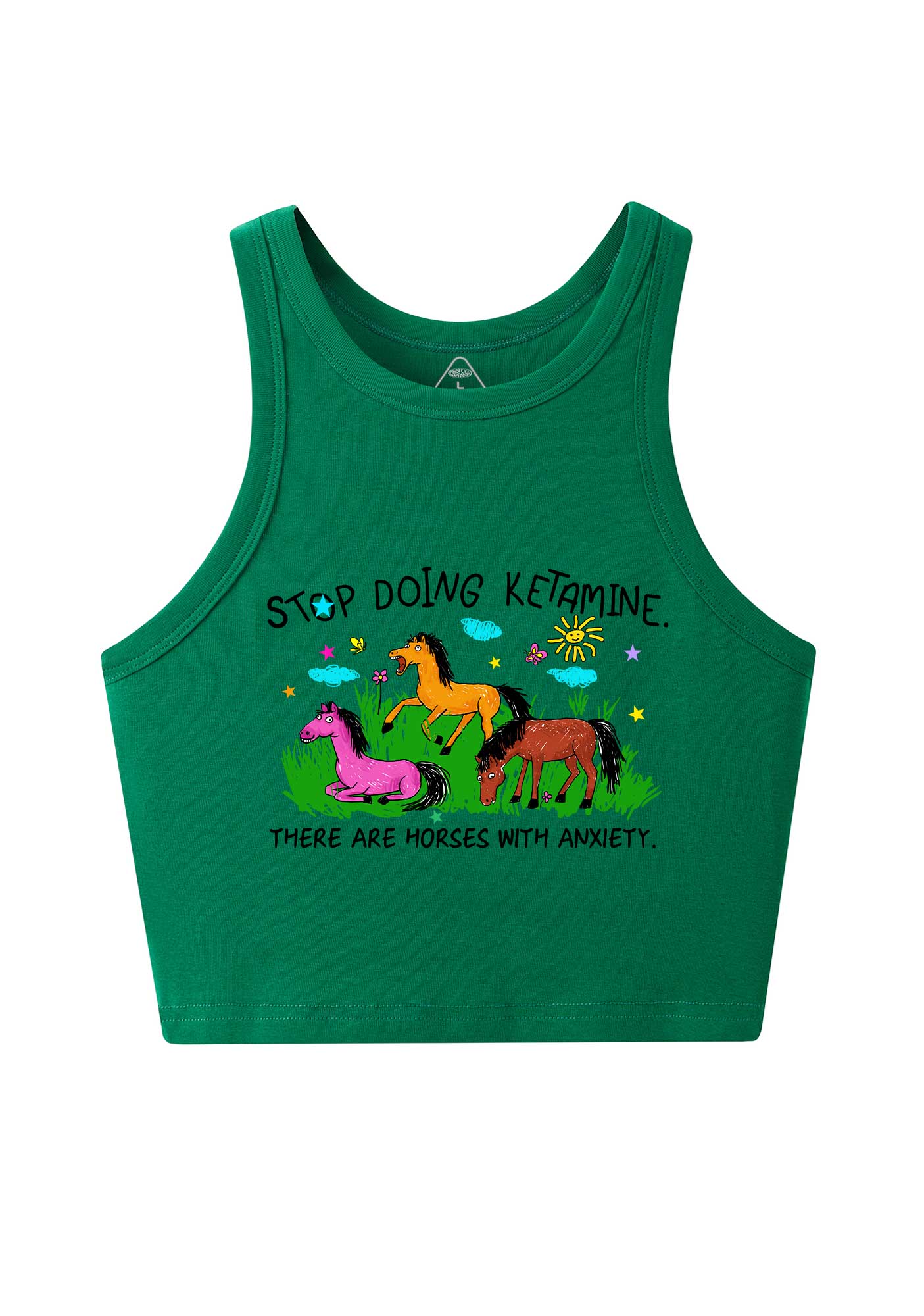 Stop Doing Kxxamine Y2K Crop Tank Top Cherrykitten