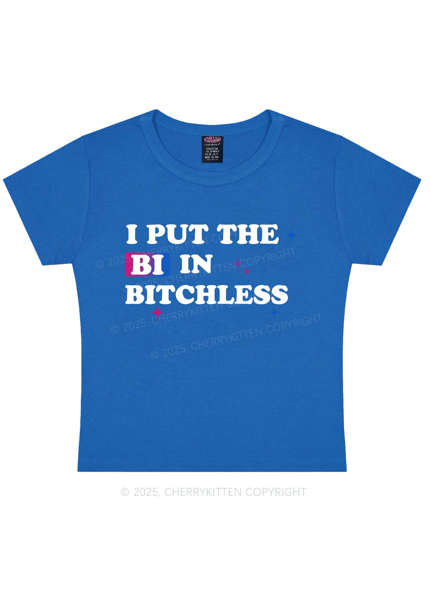 Put BI In Bxxchless Pride Y2K Baby Tee Cherrykitten