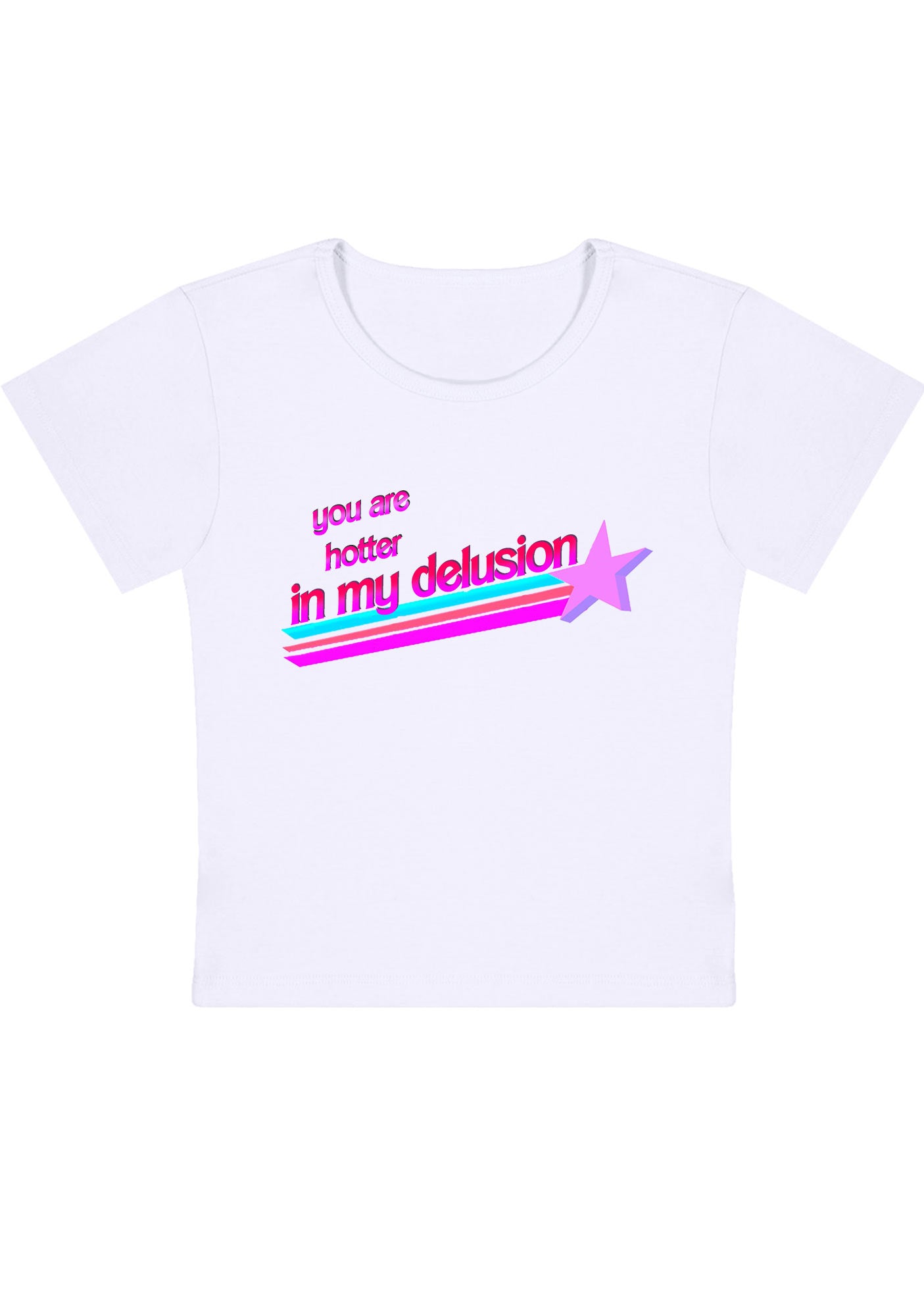 Cherrykitten You Are Hotter In My Delusion Y2K Baby Tee for Sale