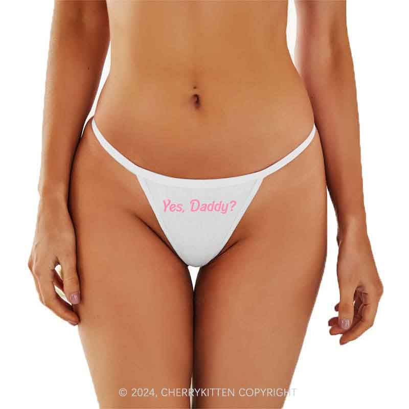 Yes Daddy Y2K Flat String Thong Cherrykitten