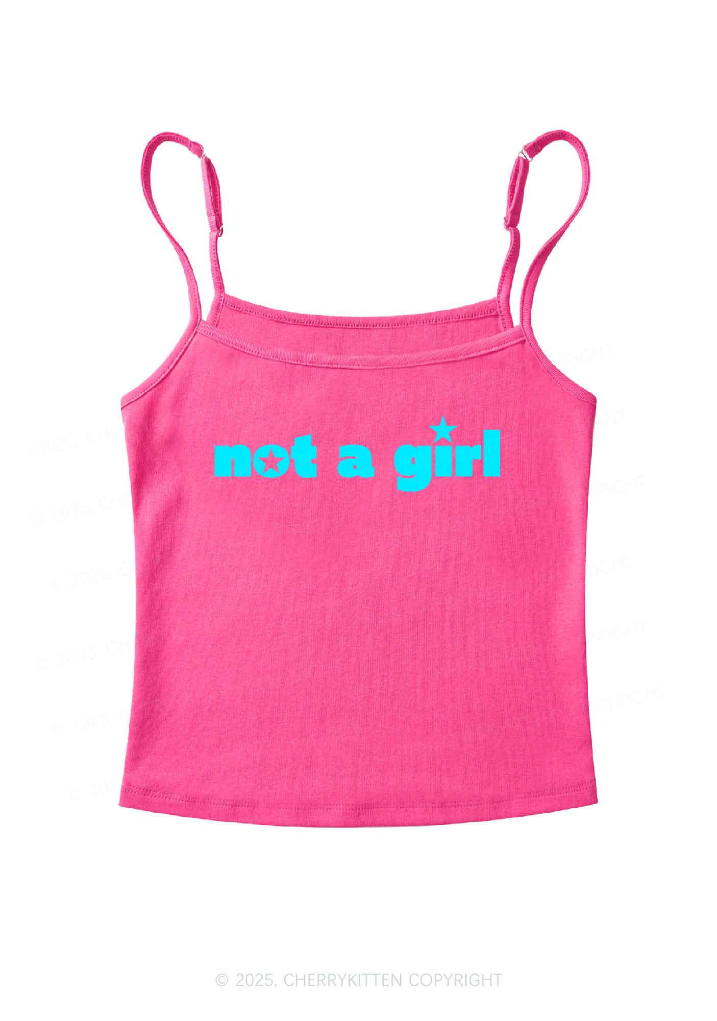 Not A Girl Y2K Spaghetti Strap Cami Cherrykitten
