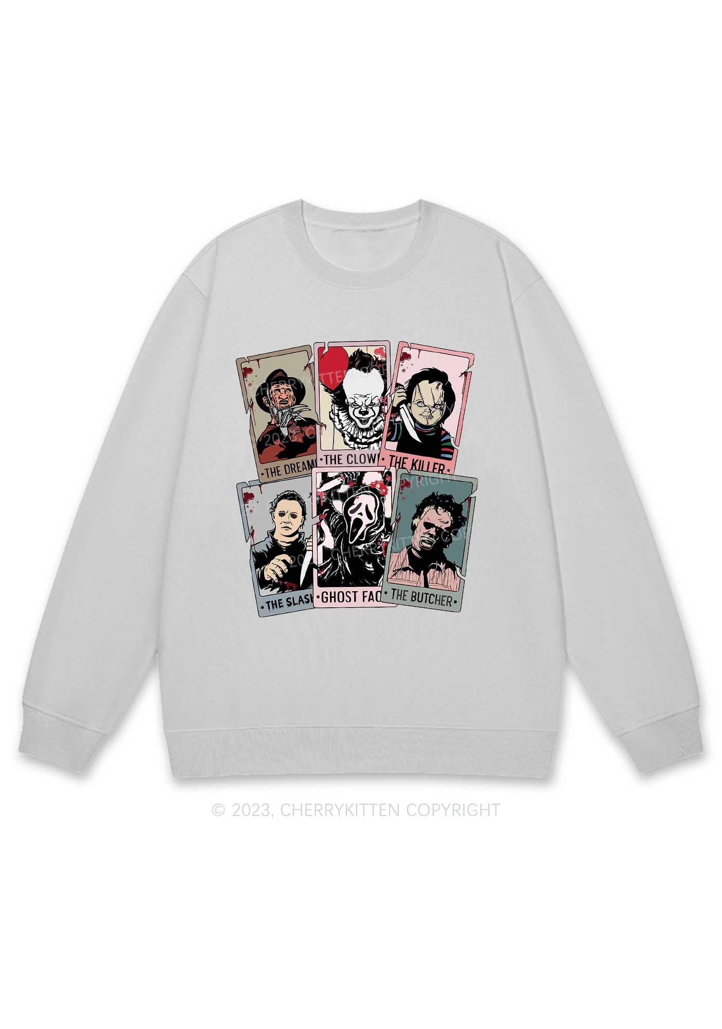 Horror Characters Photos Halloween Y2K Sweatshirt Cherrykitten