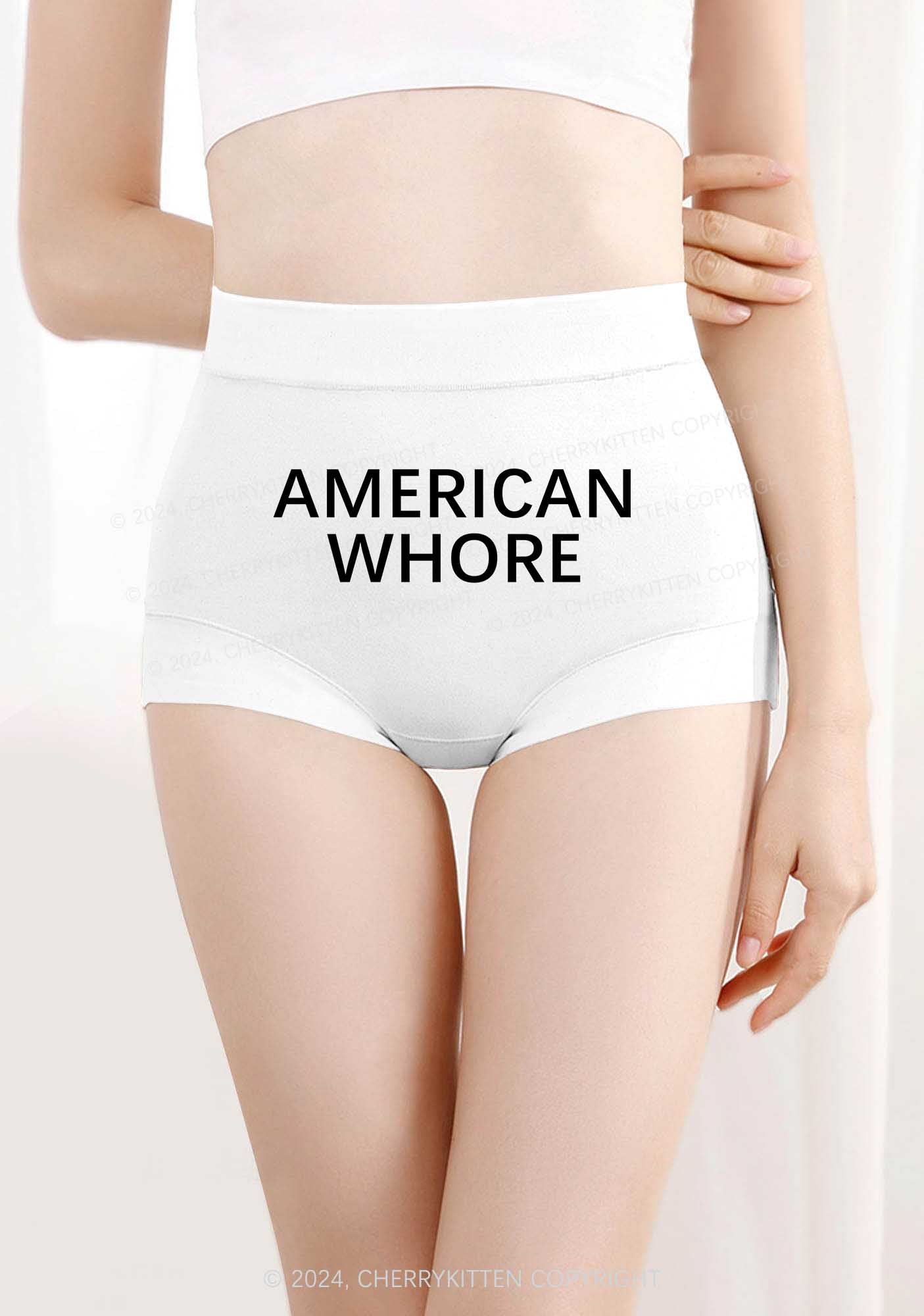 American Hore Y2K Mid Rise Waist Boyshort Cherrykitten