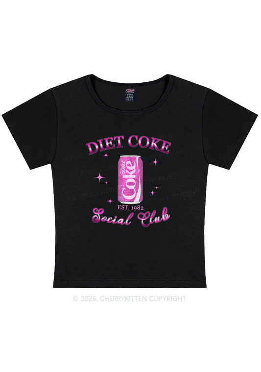 Diet Coke Social Club Y2K Baby Tee Cherrykitten