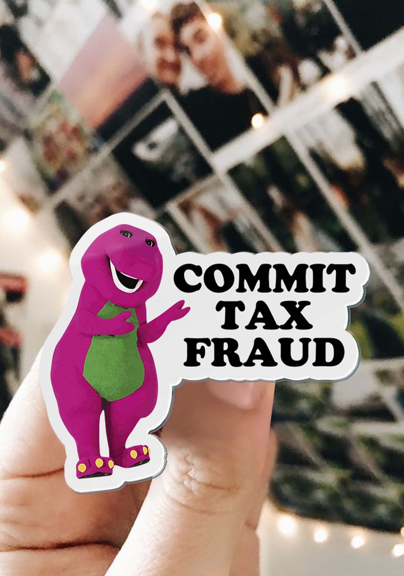 Commit Tax Fraud 1Pc Y2K Pin Cherrykitten