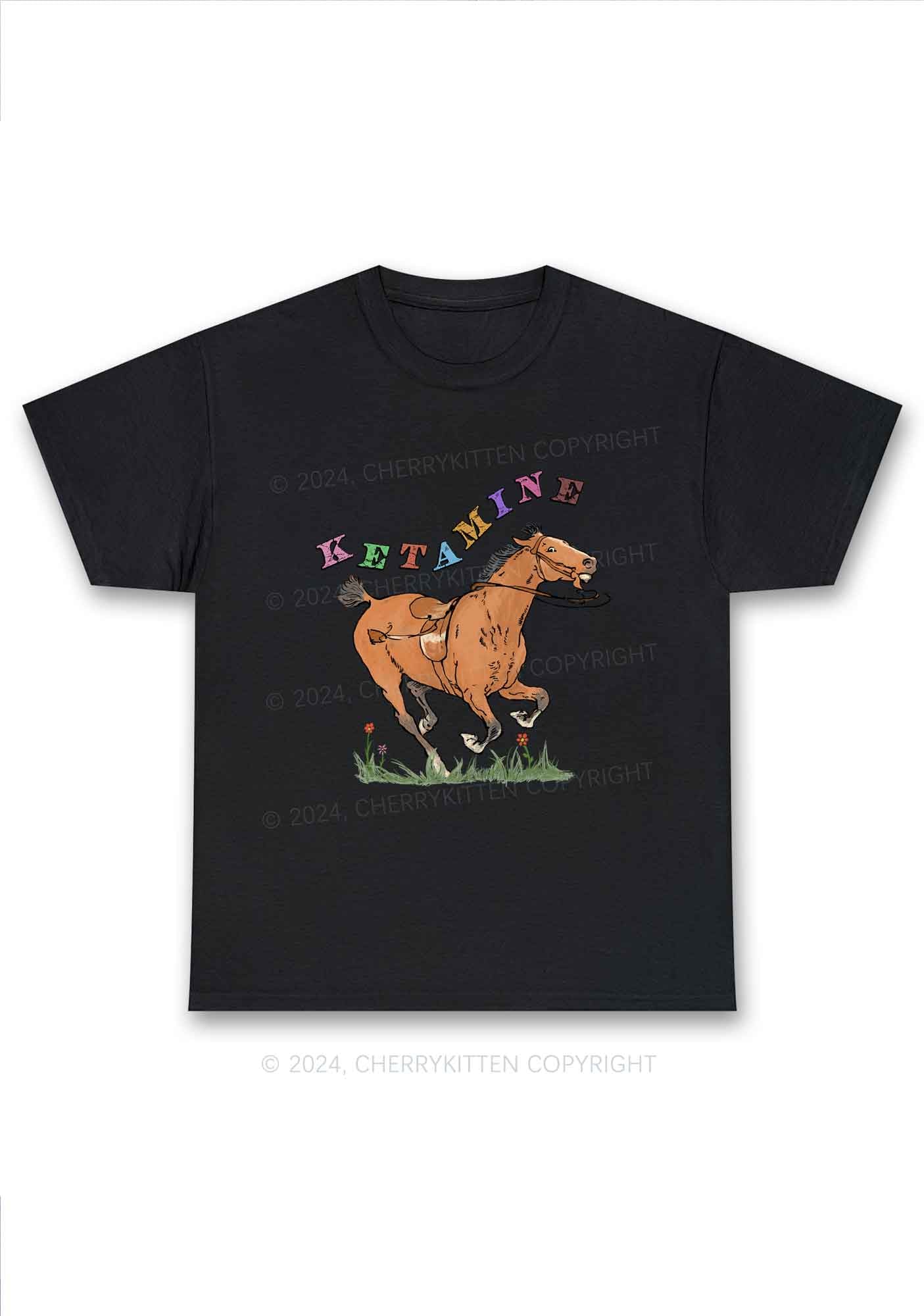 Orange Pony Y2K Chunky Shirt Cherrykitten