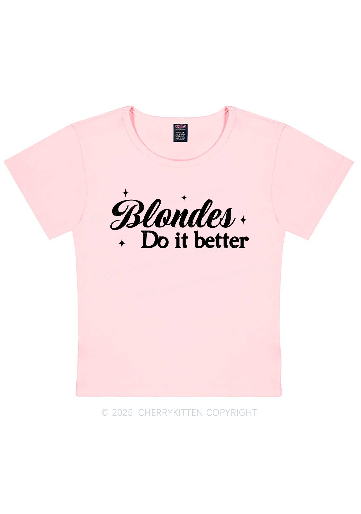 Blondes Do It Better Y2K Baby Tee Cherrykitten