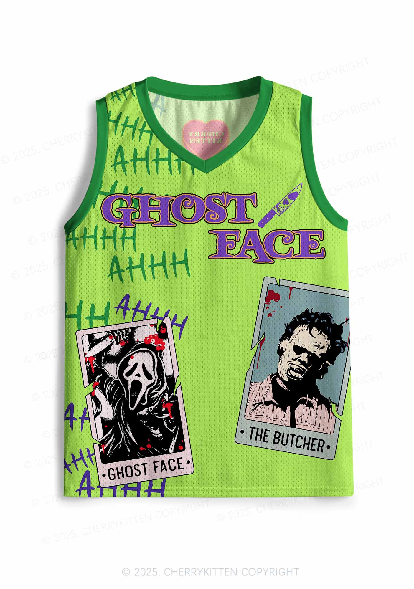 Custom Halloween Horror Card Y2K Sport Jersey Tank Cherrykitten