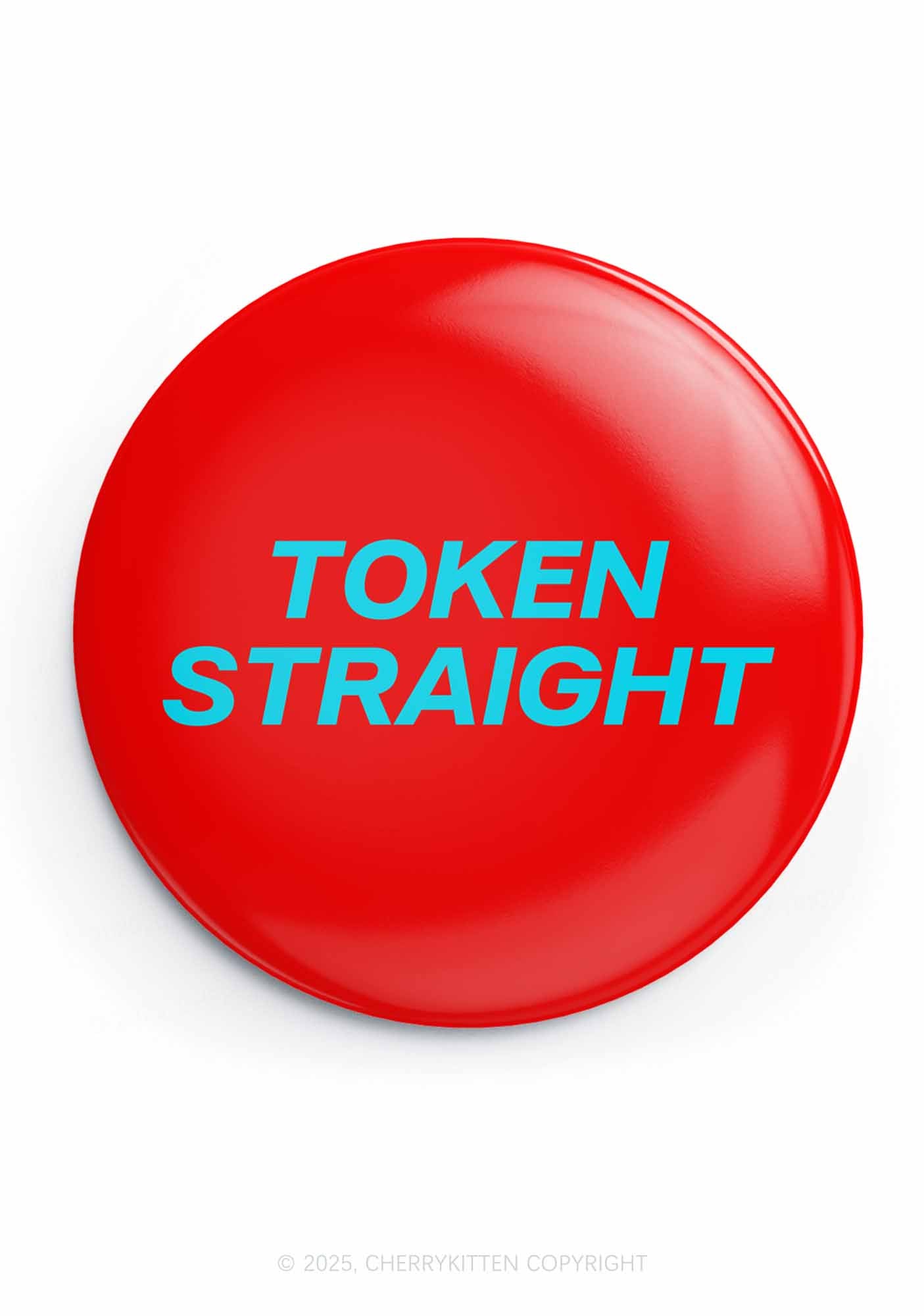 Token Straight Pride 1Pc Y2K Pin Badge Cherrykitten